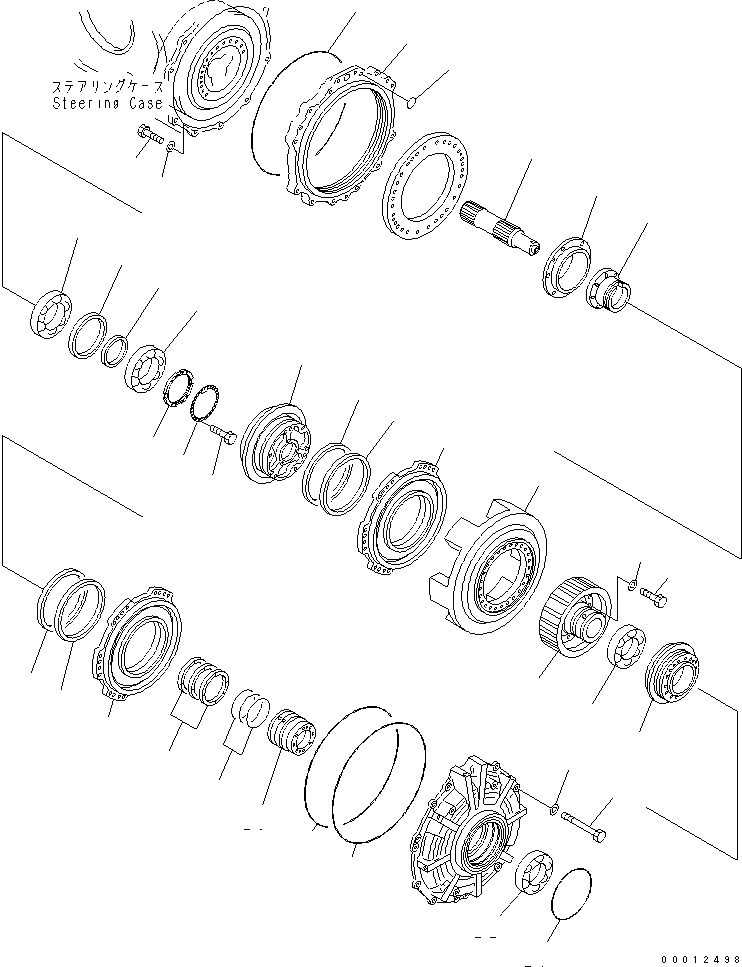 Схема запчастей Komatsu D475A-5 - РУЛЕВ. УПРАВЛЕНИЕ (/8)¤ БОРТОВ. ФРИКЦИОН И ТОРМОЗ. (/) СИЛОВАЯ ПЕРЕДАЧА И КОНЕЧНАЯ ПЕРЕДАЧА
