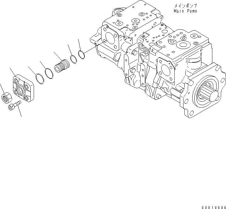 Схема запчастей Komatsu D475A-5 - ОСНОВН. НАСОС (9/) ОСНОВН. КОМПОНЕНТЫ И РЕМКОМПЛЕКТЫ
