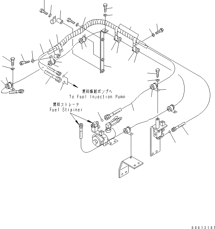 Схема запчастей Komatsu D475A-5A - ТОПЛИВН. ДВИГАТЕЛЬ ТРУБЫ (/) ТОПЛИВН. БАК. AND КОМПОНЕНТЫ