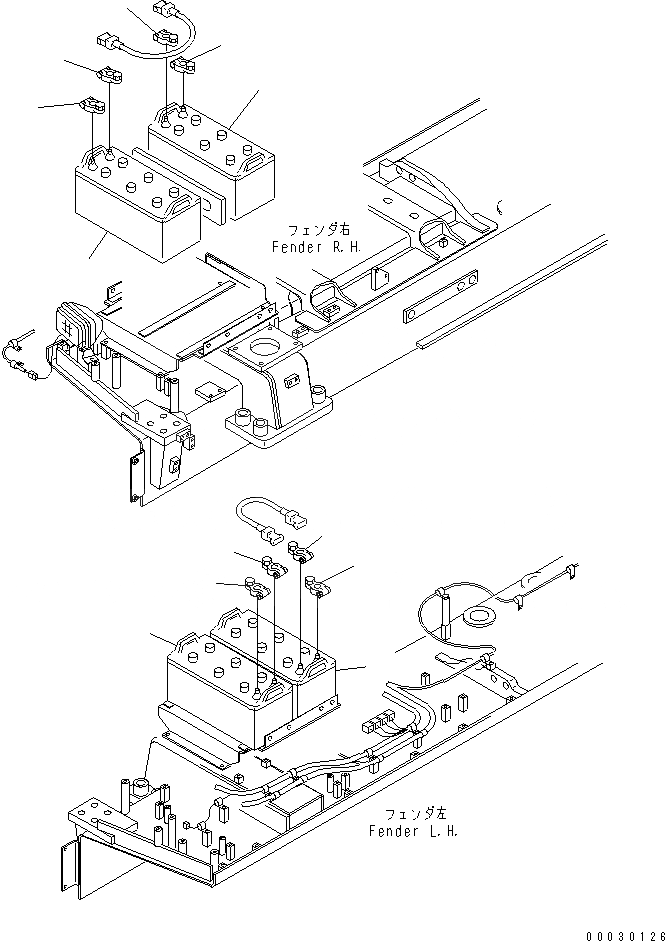 Схема запчастей Komatsu D475A-5A - АККУМУЛЯТОР (NS¤ СУХ.) ЭЛЕКТРИКА