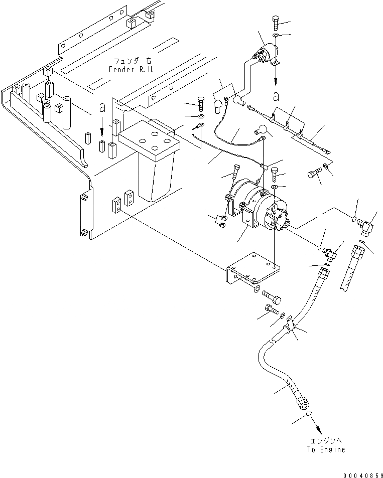 Схема запчастей Komatsu D475A-5E0 - ДВИГАТЕЛЬ PRE-СМАЗКА СИСТЕМА КОМПОНЕНТЫ ДВИГАТЕЛЯ