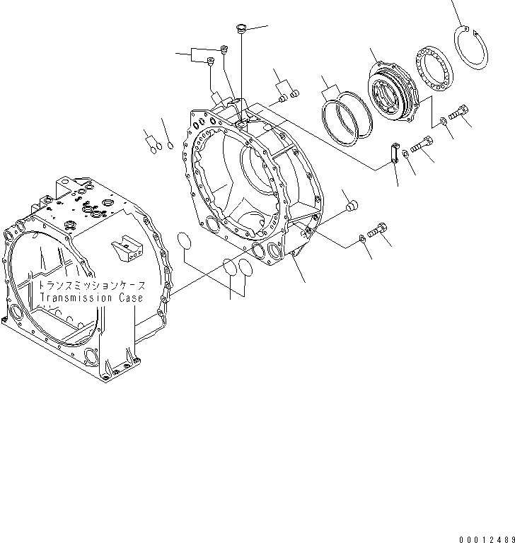 Схема запчастей Komatsu D475A-5E0 - ПЕРЕДАЧА СИЛОВАЯ ПЕРЕДАЧА И КОНЕЧНАЯ ПЕРЕДАЧА