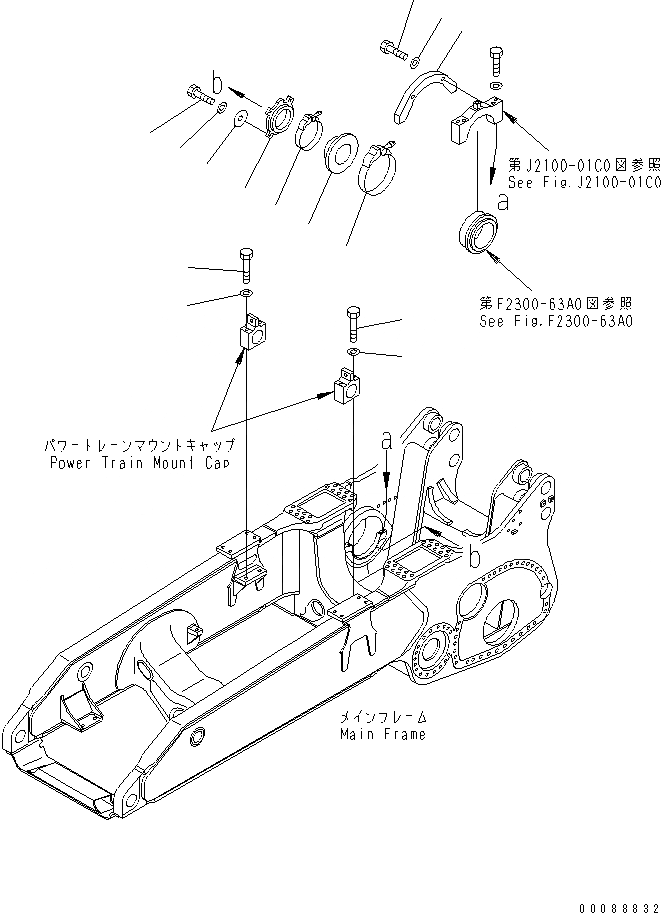 Схема запчастей Komatsu D475A-5E0 - СИЛОВАЯ ЛИНИЯ КРЕПЛЕНИЕ СИЛОВАЯ ПЕРЕДАЧА И КОНЕЧНАЯ ПЕРЕДАЧА