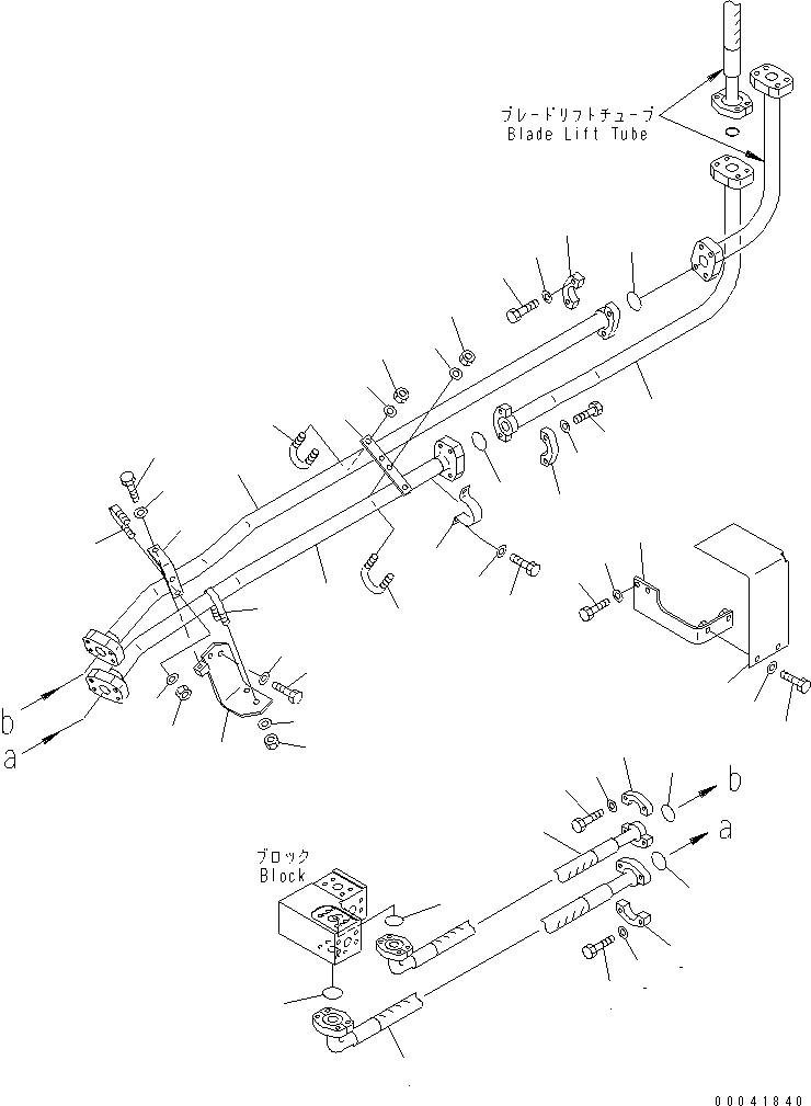Схема запчастей Komatsu D475A-5E0 - ПОДЪЕМ. ОТВАЛА ЛИНИЯ (/) ГИДРАВЛИКА
