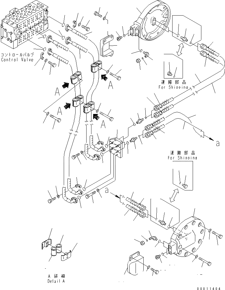 Схема запчастей Komatsu D475A-5E0 - ПЕРЕКОС. ОТВАЛА ЛИНИЯ (ДЛЯ ОТВАЛА С ДВОЙН. ПЕРЕКОСОМ) ГИДРАВЛИКА