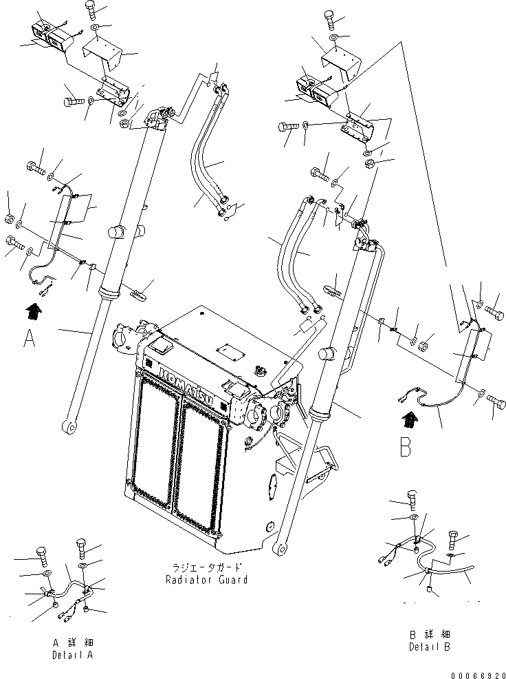 Схема запчастей Komatsu D475A-5E0 - ЦИЛИНДР ПОДЪЕМА ОТВАЛА (MINING B СПЕЦ-Я.) РАБОЧЕЕ ОБОРУДОВАНИЕ