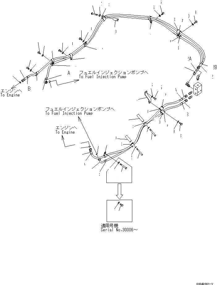 Схема запчастей Komatsu D475ASD-5E0 - ТОПЛИВН. ЛИНИЯ (ЛИНИЯ ДВИГАТЕЛЯ) ТОПЛИВН. БАК. AND КОМПОНЕНТЫ