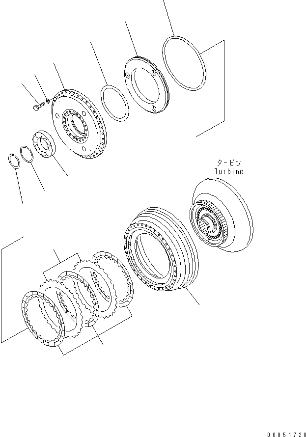 Схема запчастей Komatsu D475ASD-5E0 - КОРПУС ГИДРОТРАНСФОРМАТОРА СИЛОВАЯ ПЕРЕДАЧА И КОНЕЧНАЯ ПЕРЕДАЧА