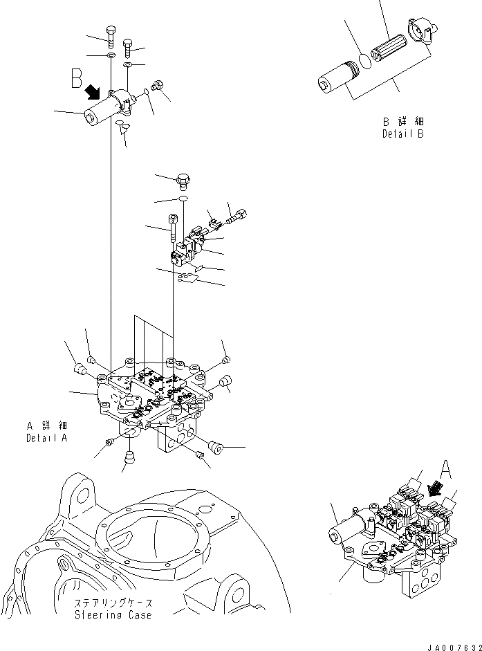 Схема запчастей Komatsu D475ASD-5E0 - РУЛЕВ. УПРАВЛЕНИЕ (8/9)¤ КЛАПАН РУЛЕВОГО УПРАВЛЕНИЯ СИЛОВАЯ ПЕРЕДАЧА И КОНЕЧНАЯ ПЕРЕДАЧА
