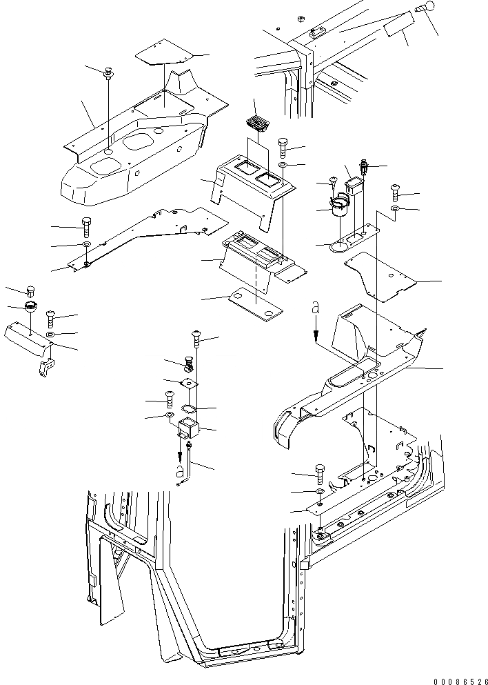 Схема запчастей Komatsu D475ASD-5E0 - КАБИНА (ЧАСТИ ОБШИВКИ) (/) (MINING A СПЕЦ-Я.)(№88-) КАБИНА ОПЕРАТОРА И СИСТЕМА УПРАВЛЕНИЯ