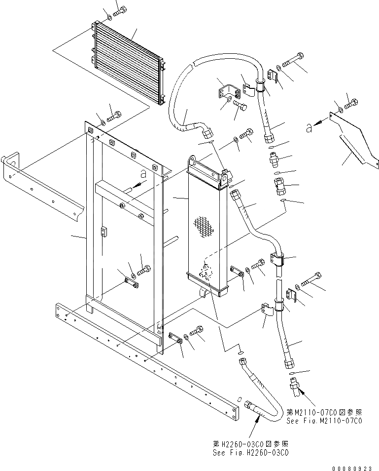 Схема запчастей Komatsu D475ASD-5E0 - ЗАЩИТА РАДИАТОРА (МАСЛООХЛАДИТЕЛЬ) (С ДВОЙН. РАДИАТОР) ЧАСТИ КОРПУСА