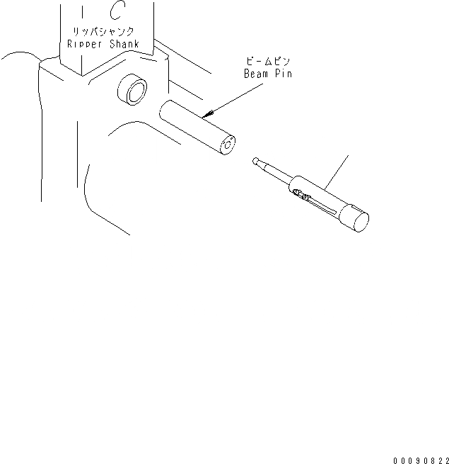 Схема запчастей Komatsu D475ASD-5E0 - РЫХЛИТЕЛЬ (ЦИЛИНДР СТОПОРН. ПАЛЬЦА)(№-) РАБОЧЕЕ ОБОРУДОВАНИЕ