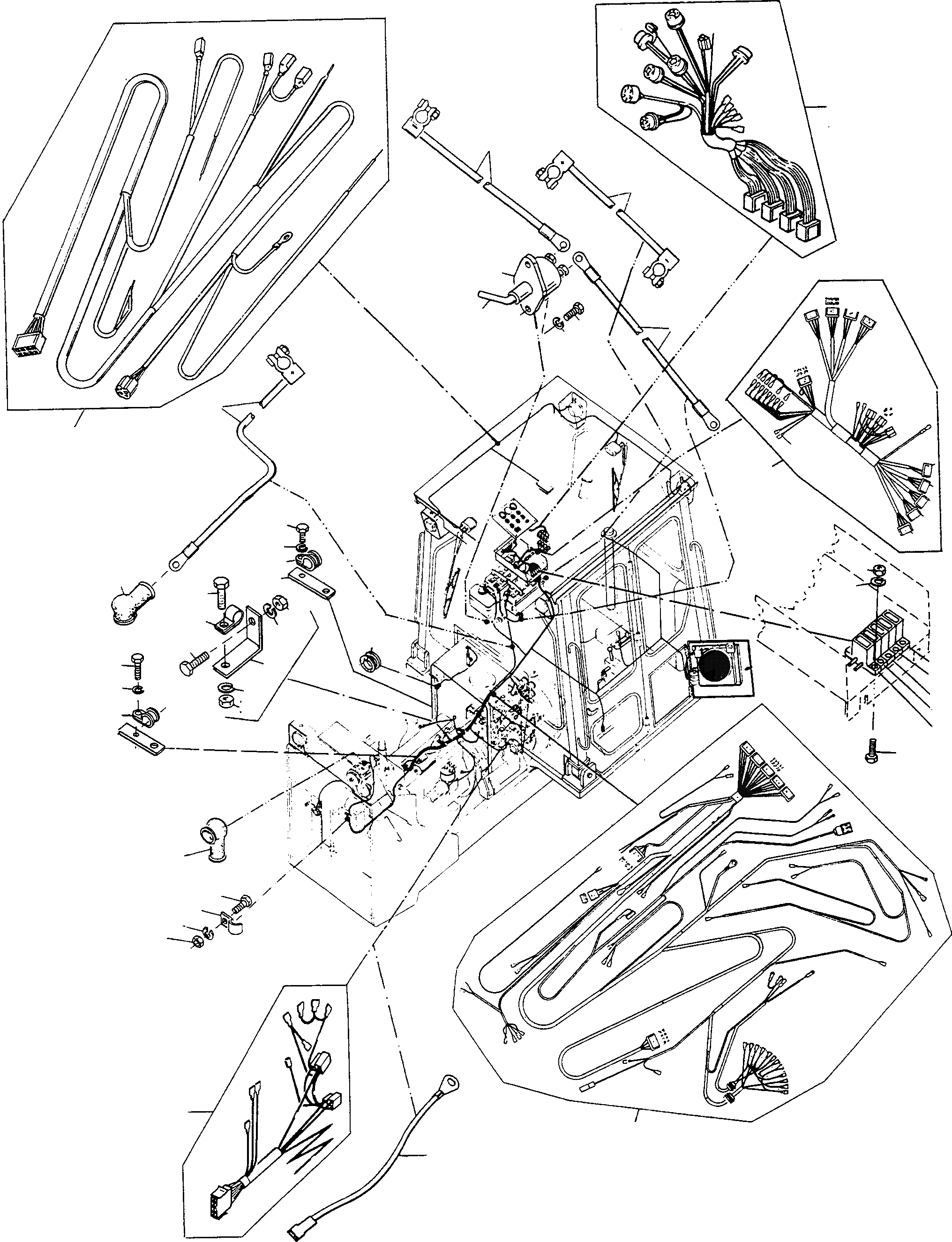 Схема запчастей Komatsu D500E Turbo - ЭЛЕКТРИЧ. СИСТЕМА ДВИГАТЕЛЬ, АКСЕССУАРЫ И ЭЛЕКТРИЧ. СИСТЕМА