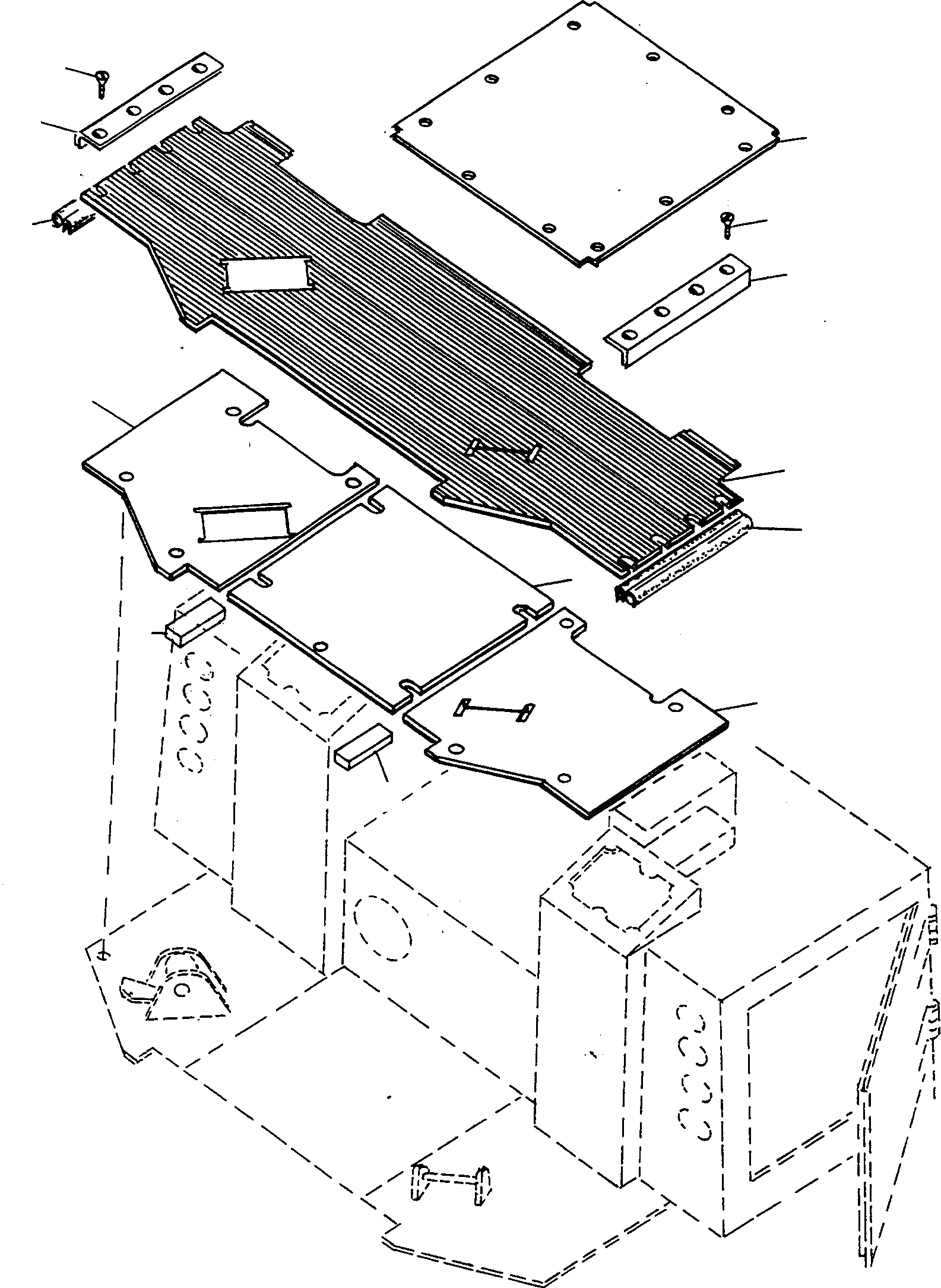 Схема запчастей Komatsu D500E Turbo - SOUNDЗАЩИТАING OF КАБИНА ДЛЯ КАБИНЫIN 987 M9 ШАССИ И SUPERSTRUCTURE