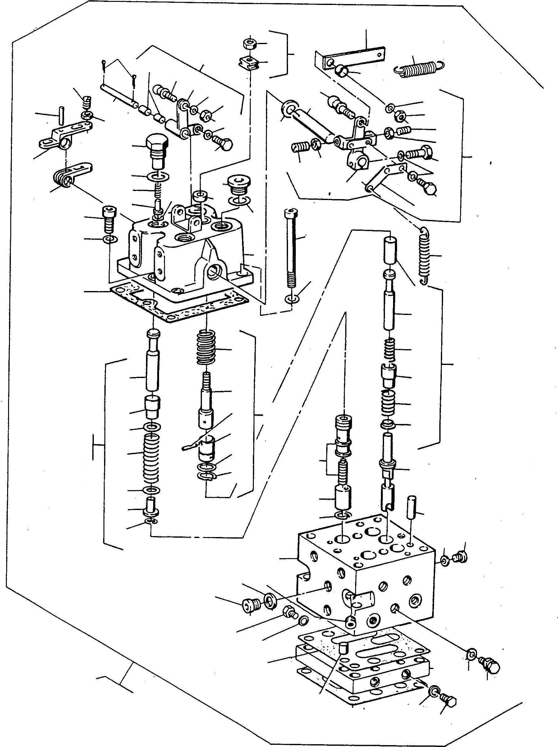 Схема запчастей Komatsu D500E Turbo - СИСТЕМАУПРАВЛЕНИЯ ПОВОРОТОМ, УПРАВЛЯЮЩ. КЛАПАН СИСТЕМАУПРАВЛЕНИЯ ПОВОРОТОМ, ПЕРЕДНИЙ МОСТ, ТОРМОЗ. СИСТЕМА