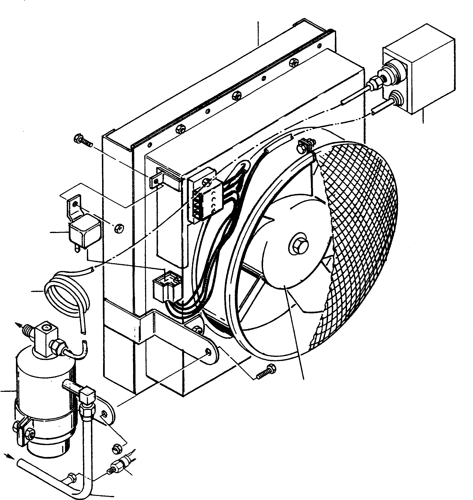 Схема запчастей Komatsu D500E Turbo - КОНДИЦ. ВОЗДУХА КОНДИЦ. ВОЗДУХА