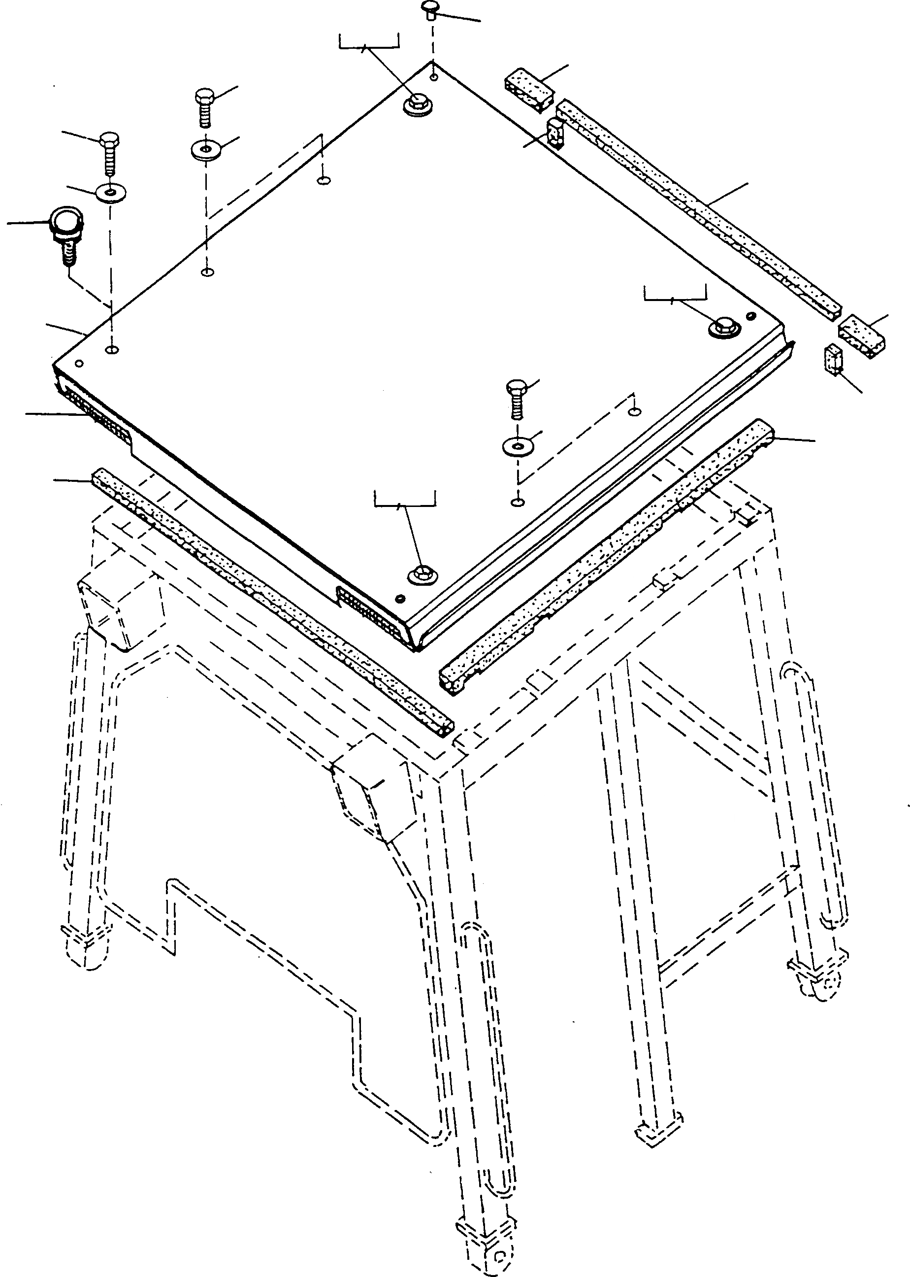 Схема запчастей Komatsu D500E Turbo - БЕЗОПАСН. КАБИНА, КРЫША ШАССИ И SUPERSTRUCTURE