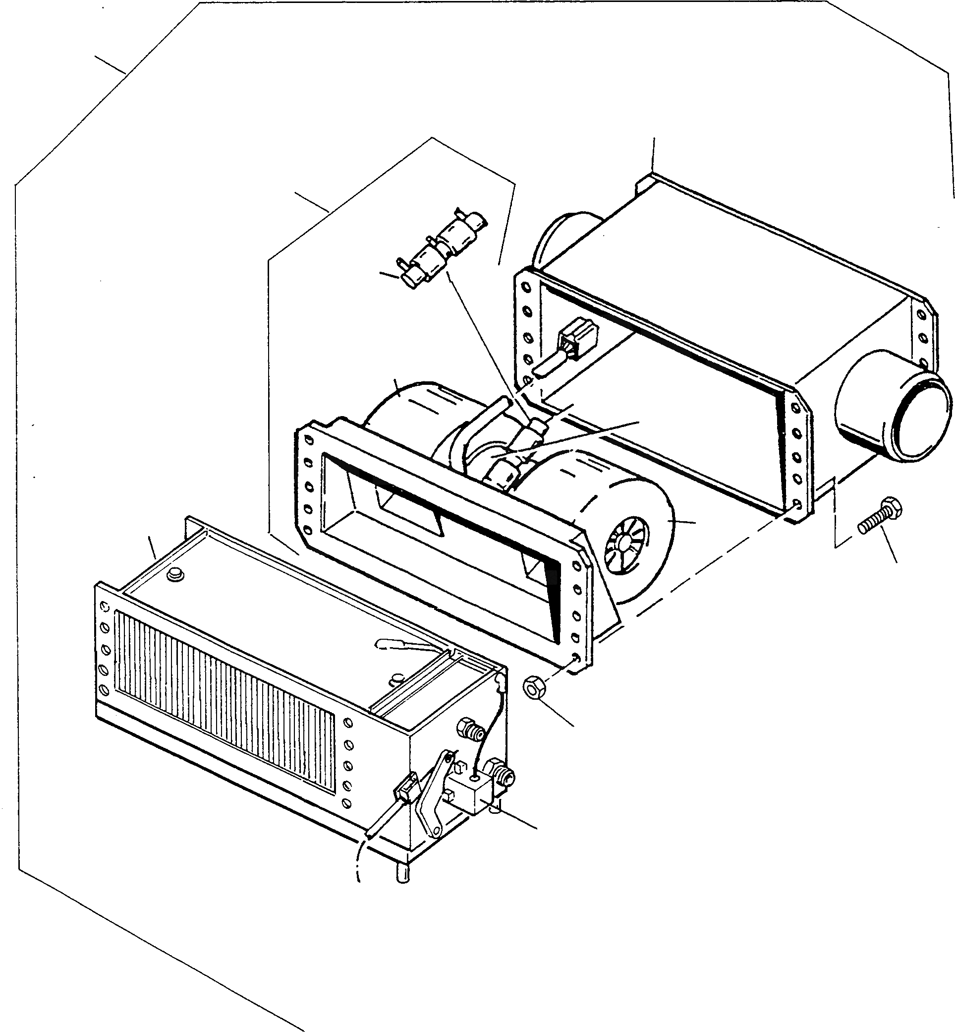 Схема запчастей Komatsu D500E Turbo - КОНДИЦ. ВОЗДУХА КОНДИЦ. ВОЗДУХА