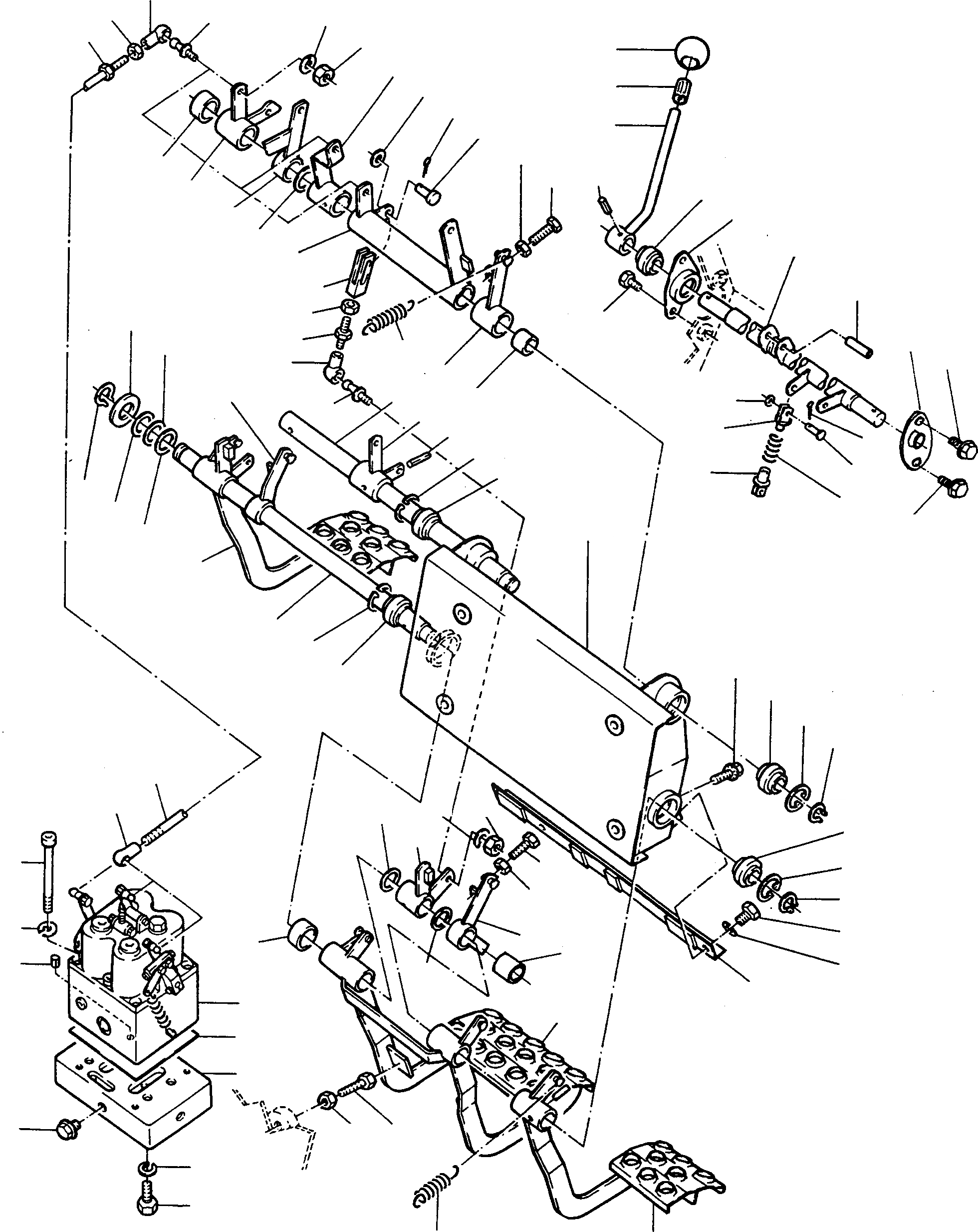 Схема запчастей Komatsu D500E Turbo - РУЛЕВ. УПРАВЛЕНИЕ И УПРАВЛ-Е ТОРМОЗОМ СИСТЕМАУПРАВЛЕНИЯ ПОВОРОТОМ, ПЕРЕДНИЙ МОСТ, ТОРМОЗ. СИСТЕМА