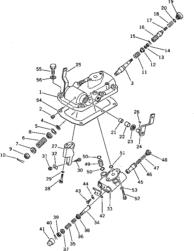 Схема запчастей Komatsu D50A-17 - КЛАПАН УПРАВЛЕНИЯ ПОВОРОТОМ СИСТЕМАУПРАВЛЕНИЯ ПОВОРОТОМ И КОНЕЧНАЯ ПЕРЕДАЧА