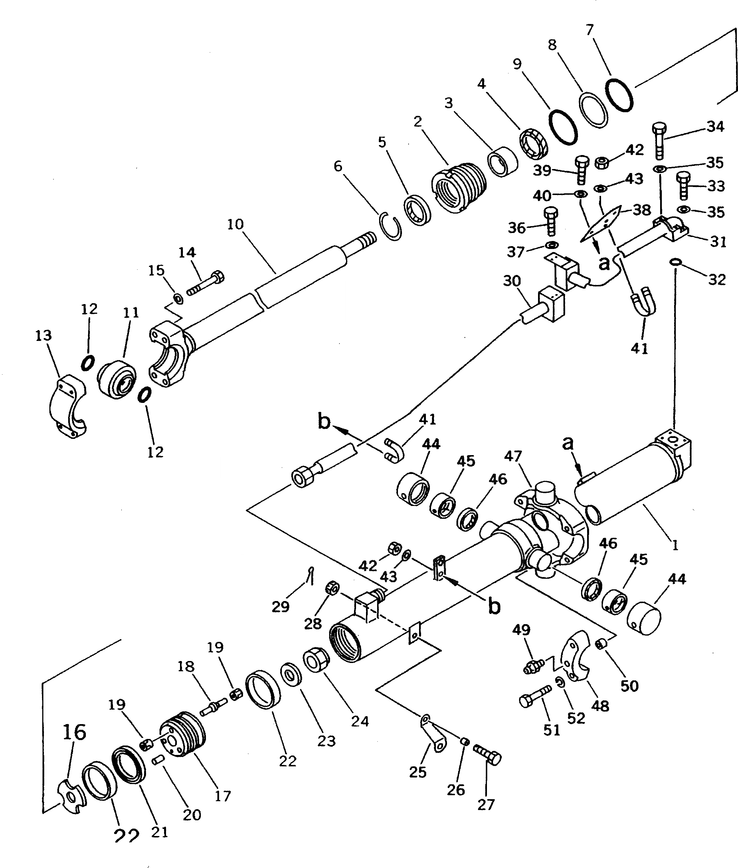 Схема запчастей Komatsu D50A-18 - ЦИЛИНДР ПОДЪЕМА ОТВАЛА (ДЛЯ ANGLE И ПРЯМ. ОТВАЛ С ПЕРЕКОСОМ)(№8-) ОСНОВН. КОМПОНЕНТЫ И РЕМКОМПЛЕКТЫ