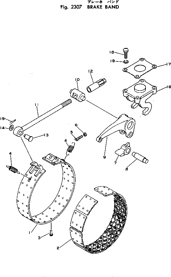 Схема запчастей Komatsu D50PL-16 - ТОРМОЗНАЯ ЛЕНТА СИСТЕМАУПРАВЛЕНИЯ ПОВОРОТОМ И КОНЕЧНАЯ ПЕРЕДАЧА