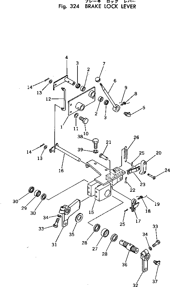 Схема запчастей Komatsu D50PL-17 - ТОРМОЗ. РЫЧАГ БЛОКИРОВКИ СИСТЕМАУПРАВЛЕНИЯ ПОВОРОТОМ И КОНЕЧНАЯ ПЕРЕДАЧА