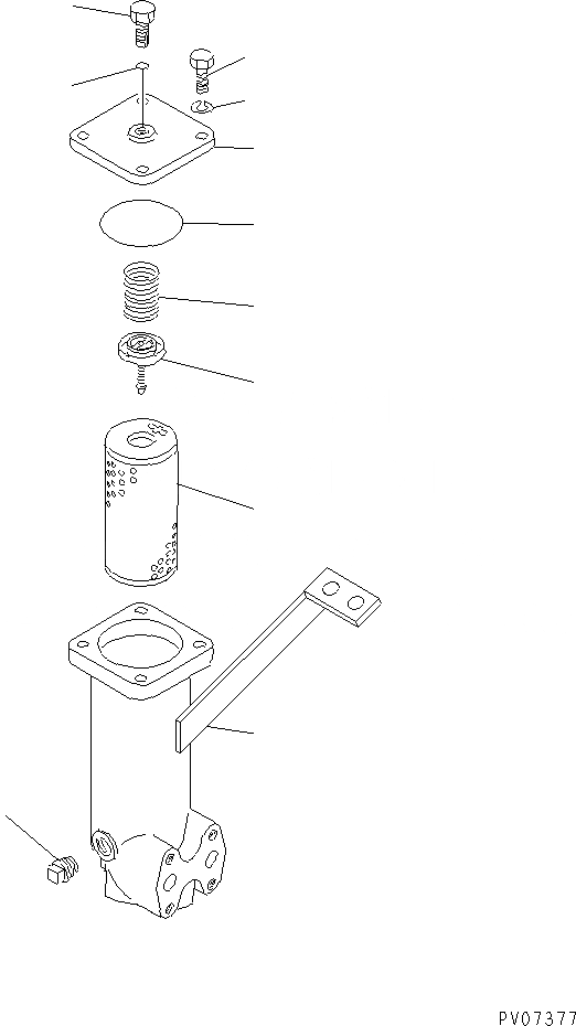 Схема запчастей Komatsu D53A-17 - МАСЛЯНЫЙ ФИЛЬТР (ШУМОПОДАВЛ. ДЛЯ EC) СИЛОВАЯ ПЕРЕДАЧА И КОНЕЧНАЯ ПЕРЕДАЧА