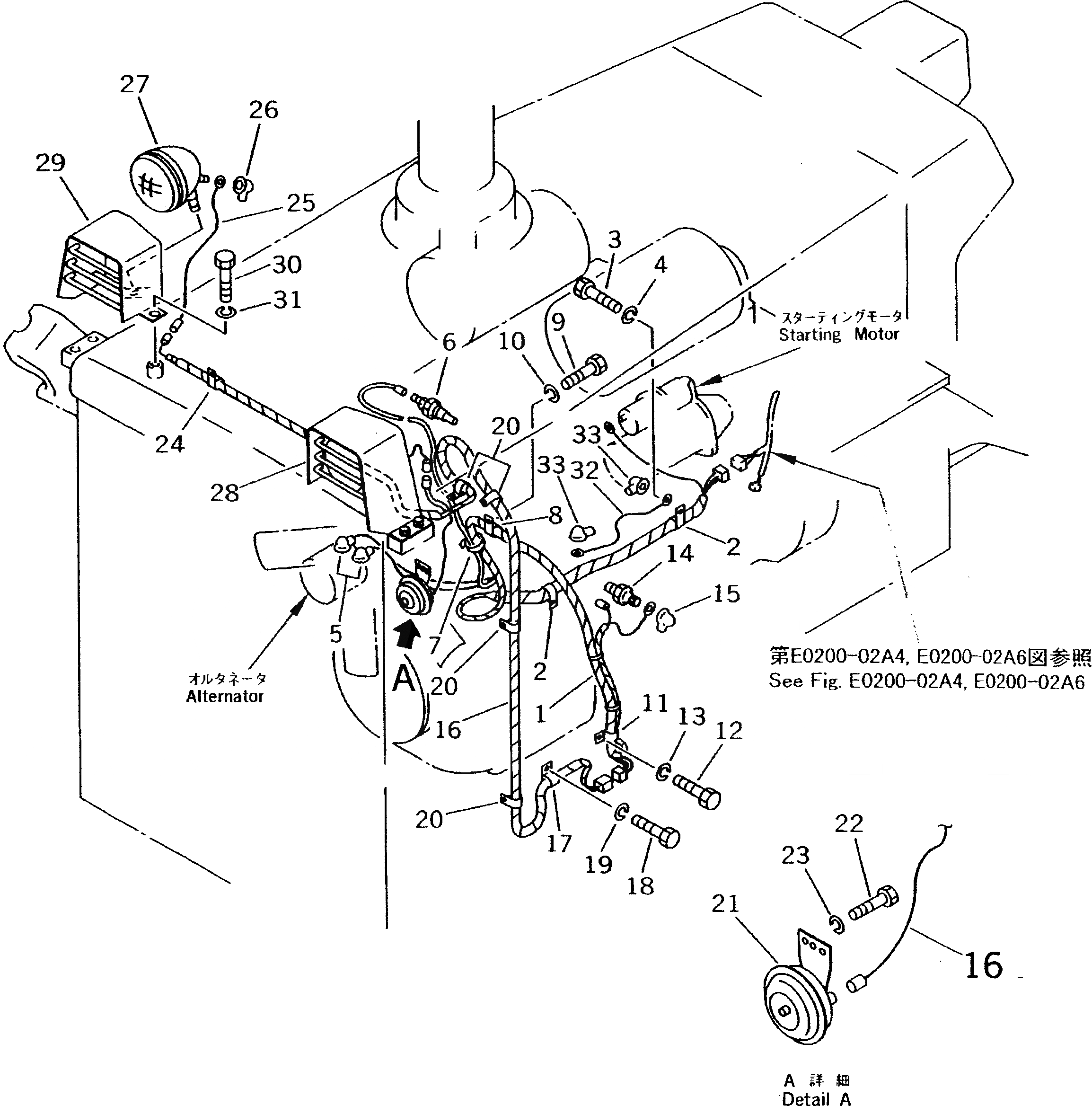 Схема запчастей Komatsu D53A-18 - ЭЛЕКТРИКА (/) (ДЛЯ ANGLE И ПРЯМ. ОТВАЛ С ПЕРЕКОСОМ)(№8-89) ЭЛЕКТРИКА