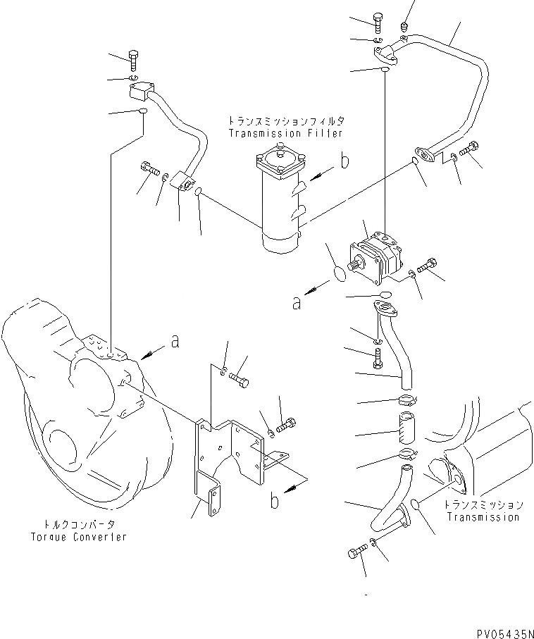 Схема запчастей Komatsu D53A-18 - ТРАНСМИССИЯ МАСЛОПРОВОДЯЩАЯ ЛИНИЯ (/)(№8-87) СИЛОВАЯ ПЕРЕДАЧА И КОНЕЧНАЯ ПЕРЕДАЧА