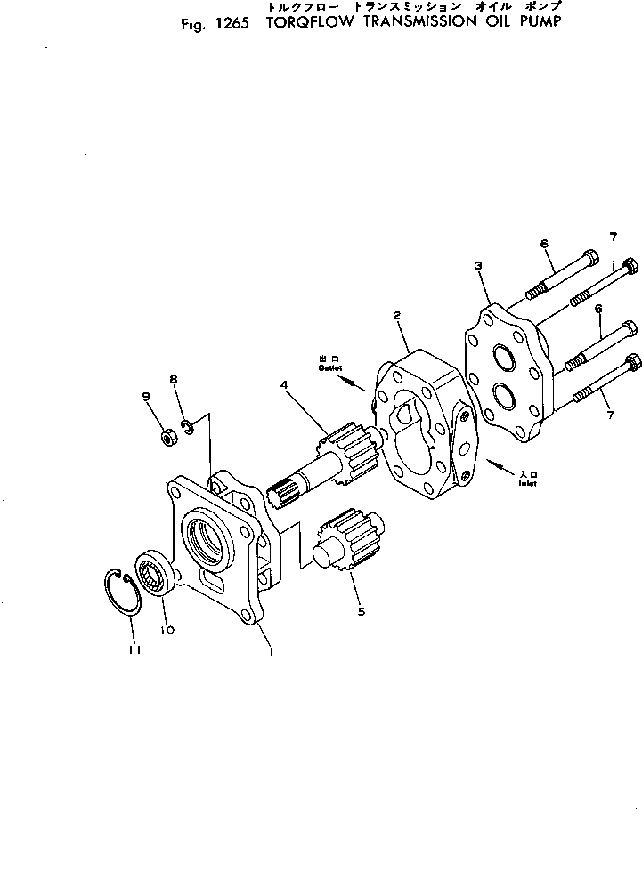 Схема запчастей Komatsu D53P-16 - ТОРКФЛОУ ТРАНСМИССИЯ МАСЛ. НАСОС ГИДРОТРАНСФОРМАТОР И ТРАНСМИССИЯ