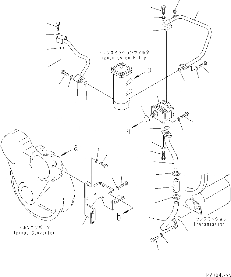 Схема запчастей Komatsu D53P-18 - ТРАНСМИССИЯ МАСЛОПРОВОДЯЩАЯ ЛИНИЯ (/)(№8-898) СИЛОВАЯ ПЕРЕДАЧА И КОНЕЧНАЯ ПЕРЕДАЧА