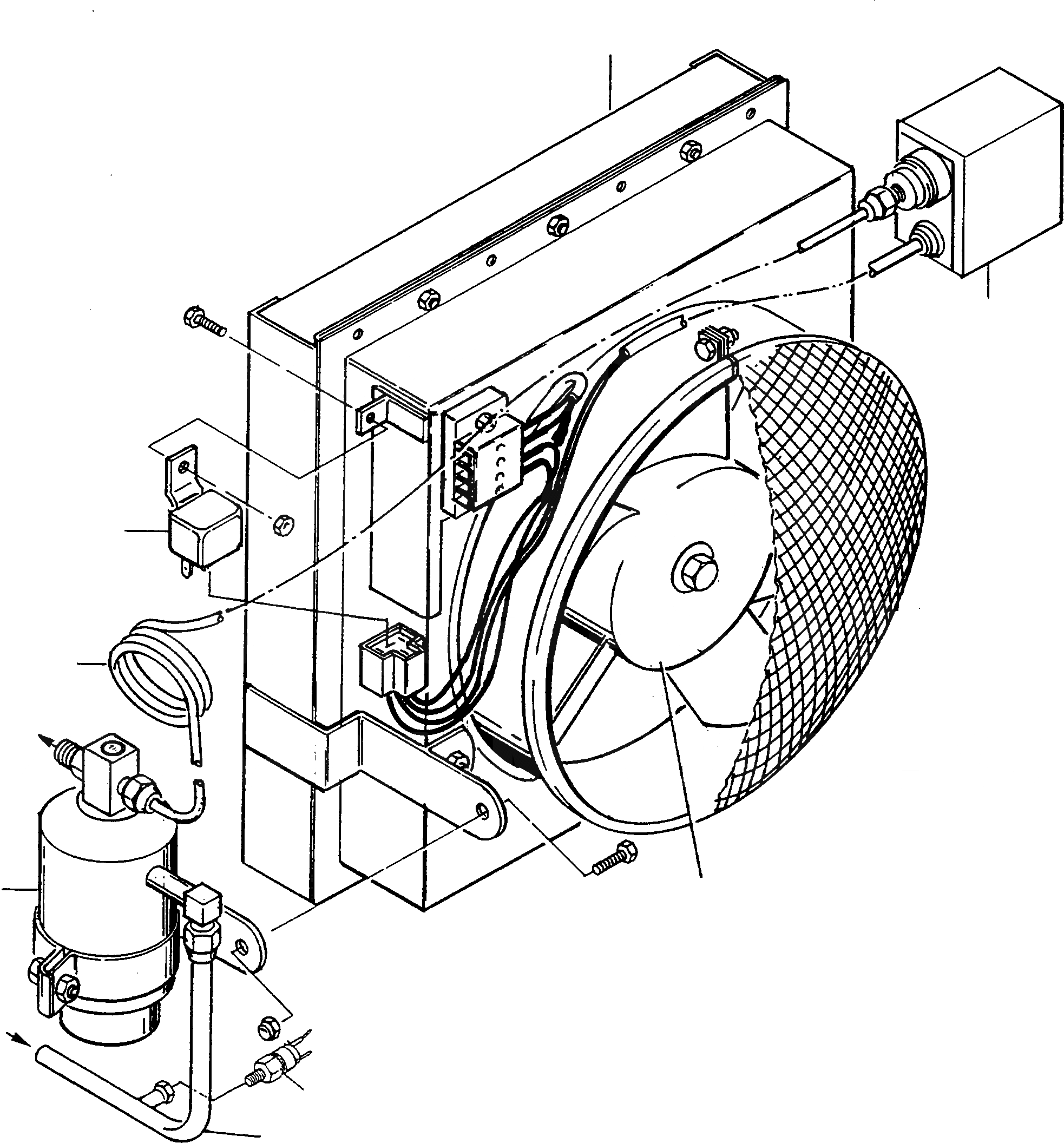 Схема запчастей Komatsu D540E - КОНДИЦ. ВОЗДУХА КОНДИЦ. ВОЗДУХА