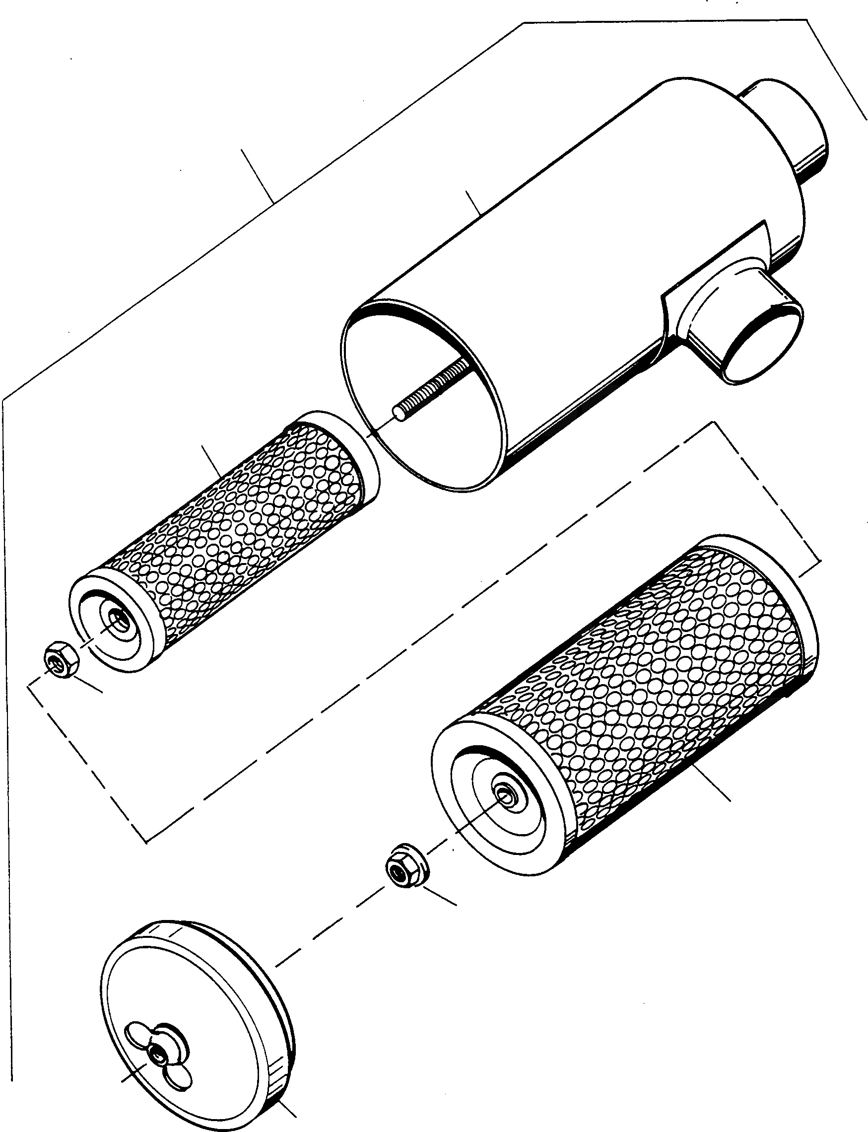 Схема запчастей Komatsu D540E - ВОЗДУХООЧИСТИТЕЛЬ ДВИГАТЕЛЬ, АКСЕССУАРЫ И ЭЛЕКТРИЧ. СИСТЕМА