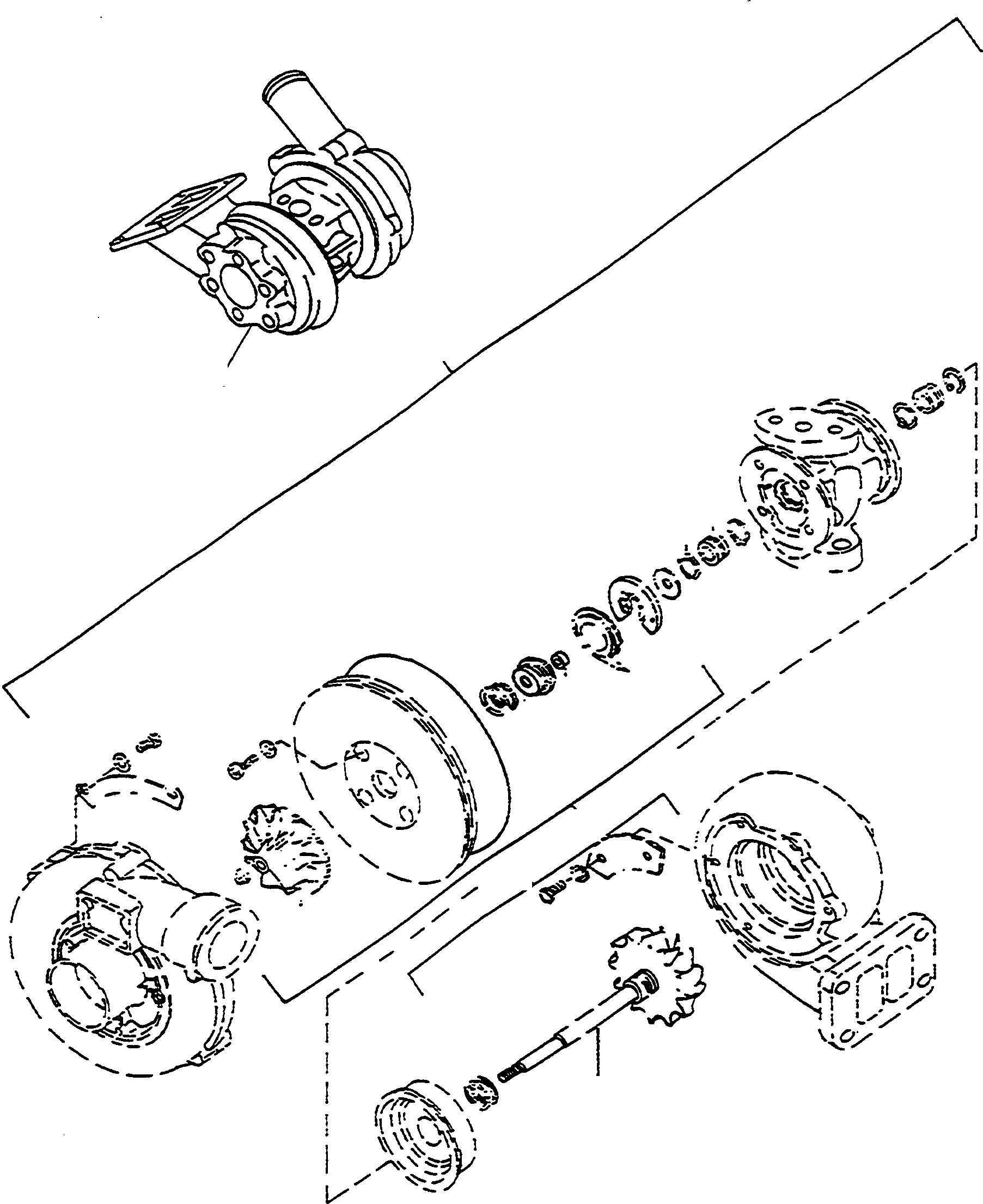 Схема запчастей Komatsu D570E - ТУРБОНАГНЕТАТЕЛЬ ДВИГАТЕЛЬ, АКСЕССУАРЫ И ЭЛЕКТРИЧ. СИСТЕМА