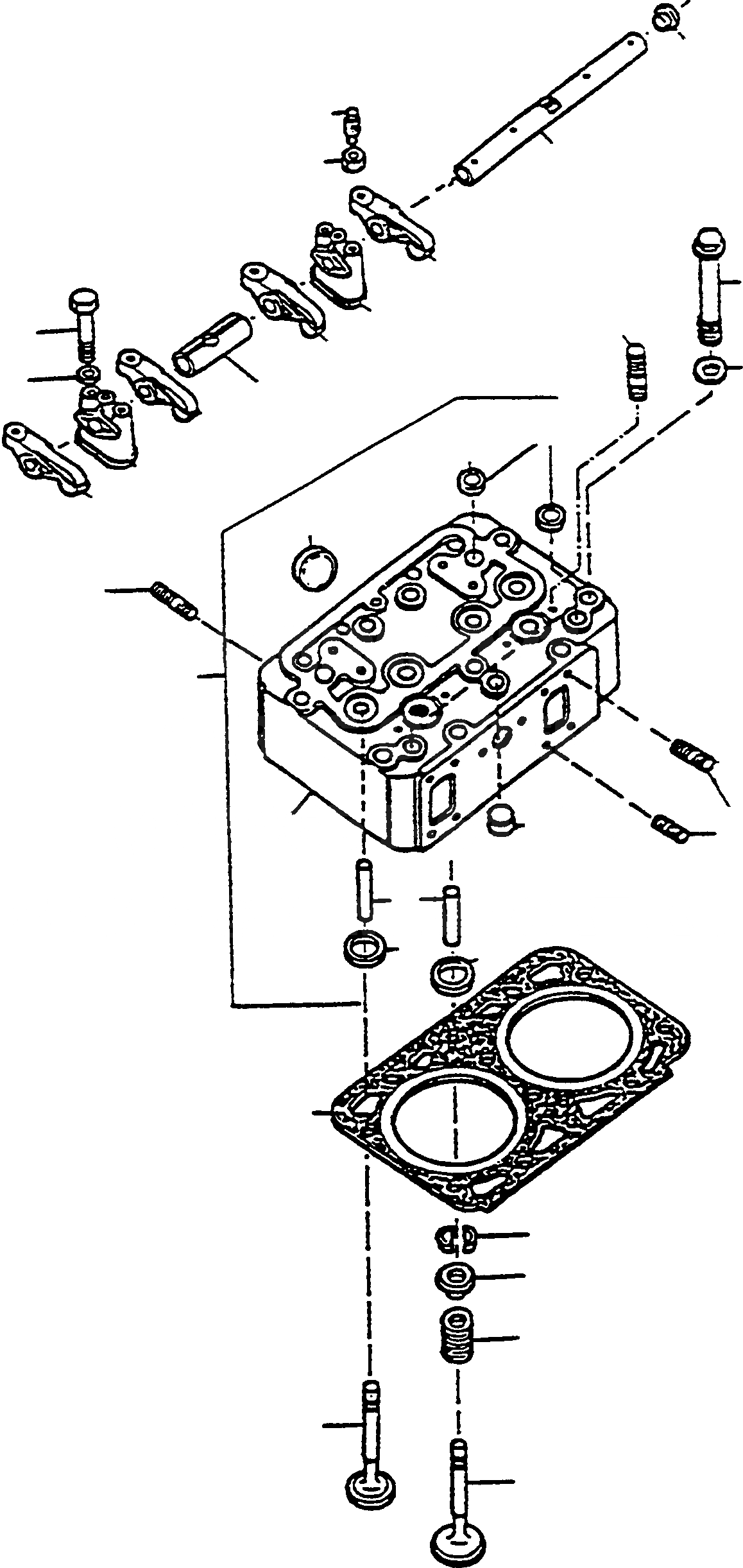 Схема запчастей Komatsu D570E - ГОЛОВКА ЦИЛИНДРОВ И ATTACHING ЧАСТИ ДВИГАТЕЛЬ, АКСЕССУАРЫ И ЭЛЕКТРИЧ. СИСТЕМА