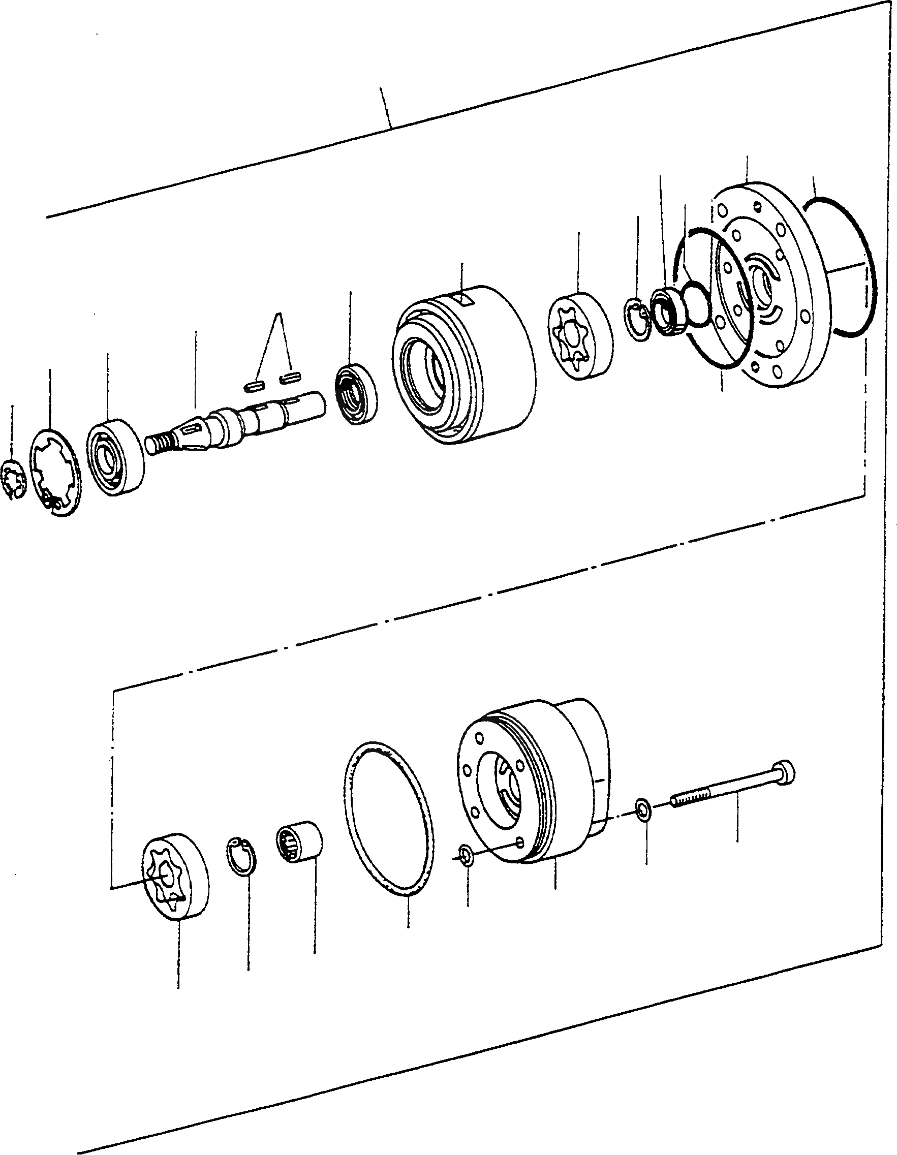 Схема запчастей Komatsu D570E - SHIFTING И CONVERTER НАСОС ТРАНСМИССИЯ И ЗАДН. МОСТ
