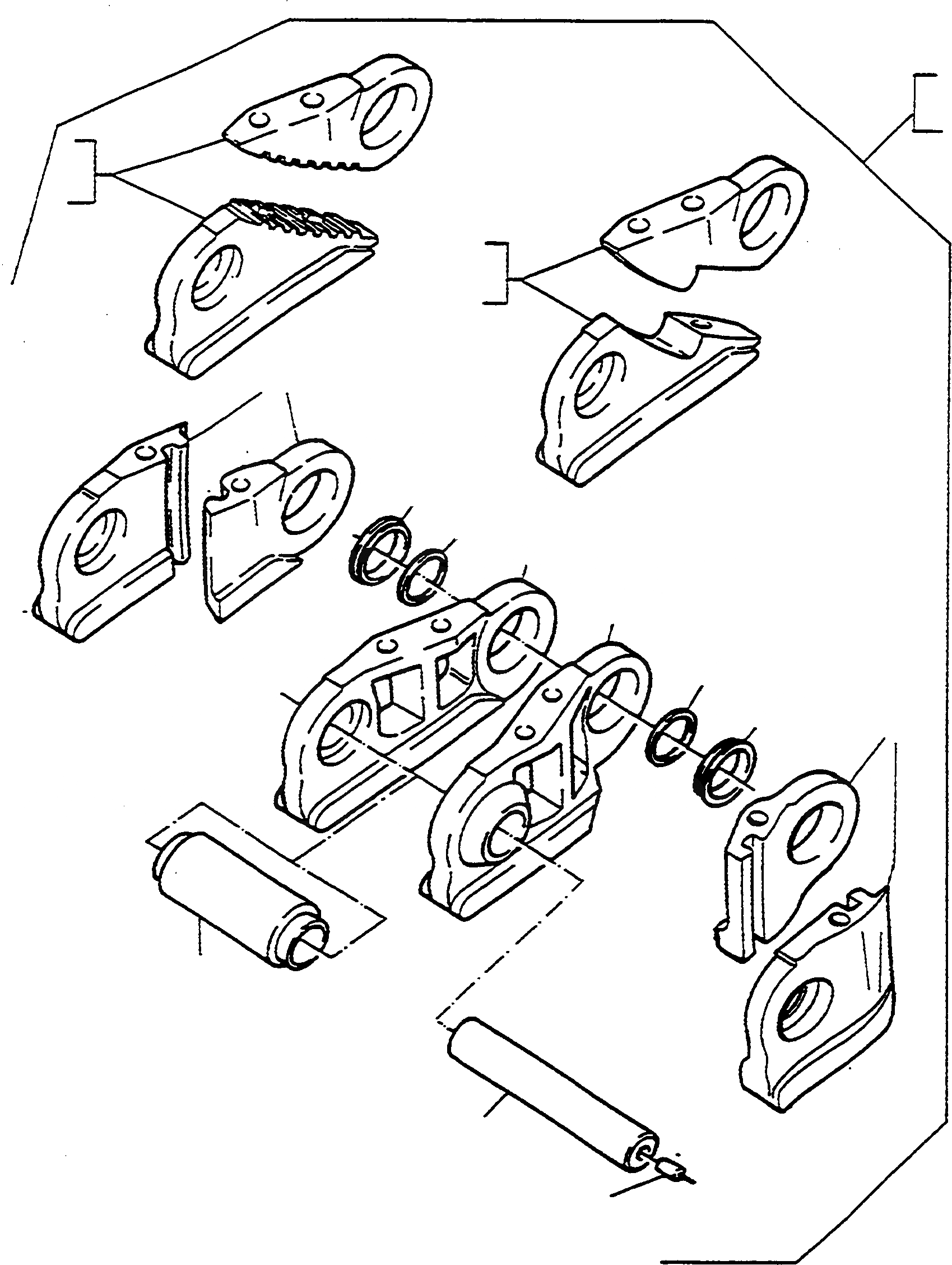 Схема запчастей Komatsu D570E - ГУСЕНИЦЫ СМАЗ.D ТРАНСМИССИЯ И ЗАДН. МОСТ