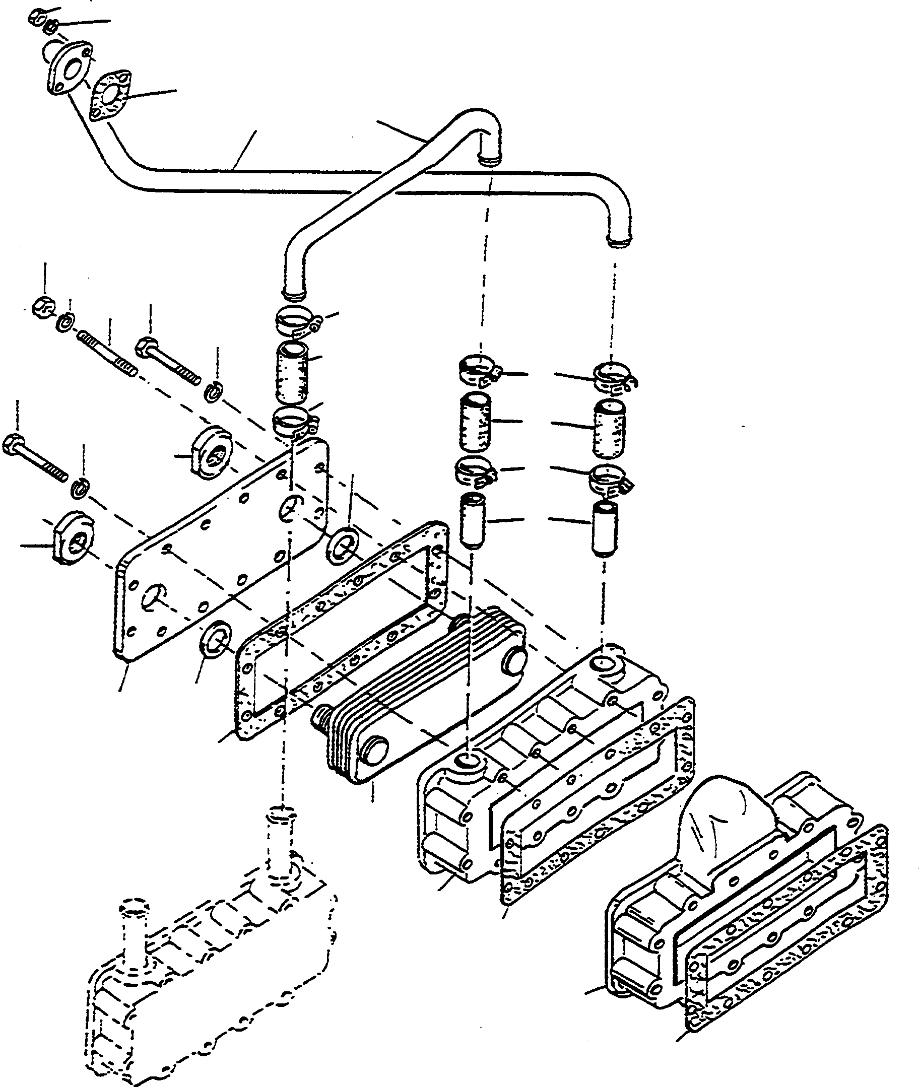 Схема запчастей Komatsu D570E - ТРАНСМИССИЯ МАСЛ. ОХЛАЖД-Е ДВИГАТЕЛЬ, АКСЕССУАРЫ И ЭЛЕКТРИЧ. СИСТЕМА