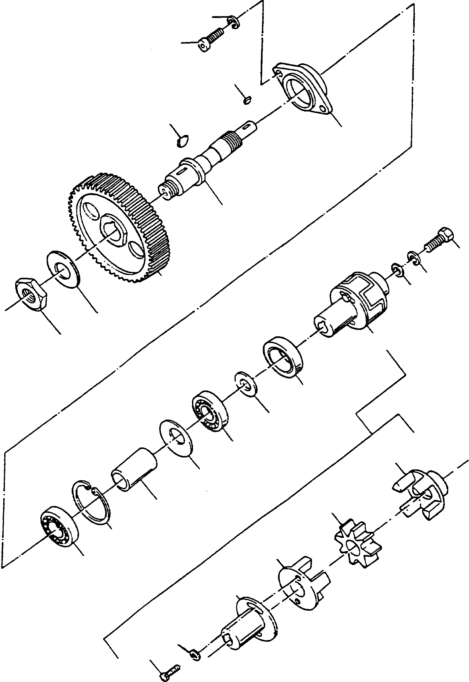 Схема запчастей Komatsu D570E - ПРИВОД ТОПЛ. НАСОСА ДВИГАТЕЛЬ, АКСЕССУАРЫ И ЭЛЕКТРИЧ. СИСТЕМА