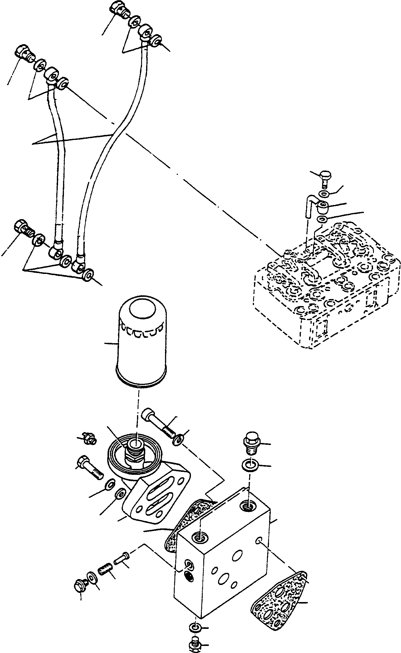 Схема запчастей Komatsu D570E - МАСЛ. ФИЛЬТР ДВИГАТЕЛЬ, АКСЕССУАРЫ И ЭЛЕКТРИЧ. СИСТЕМА