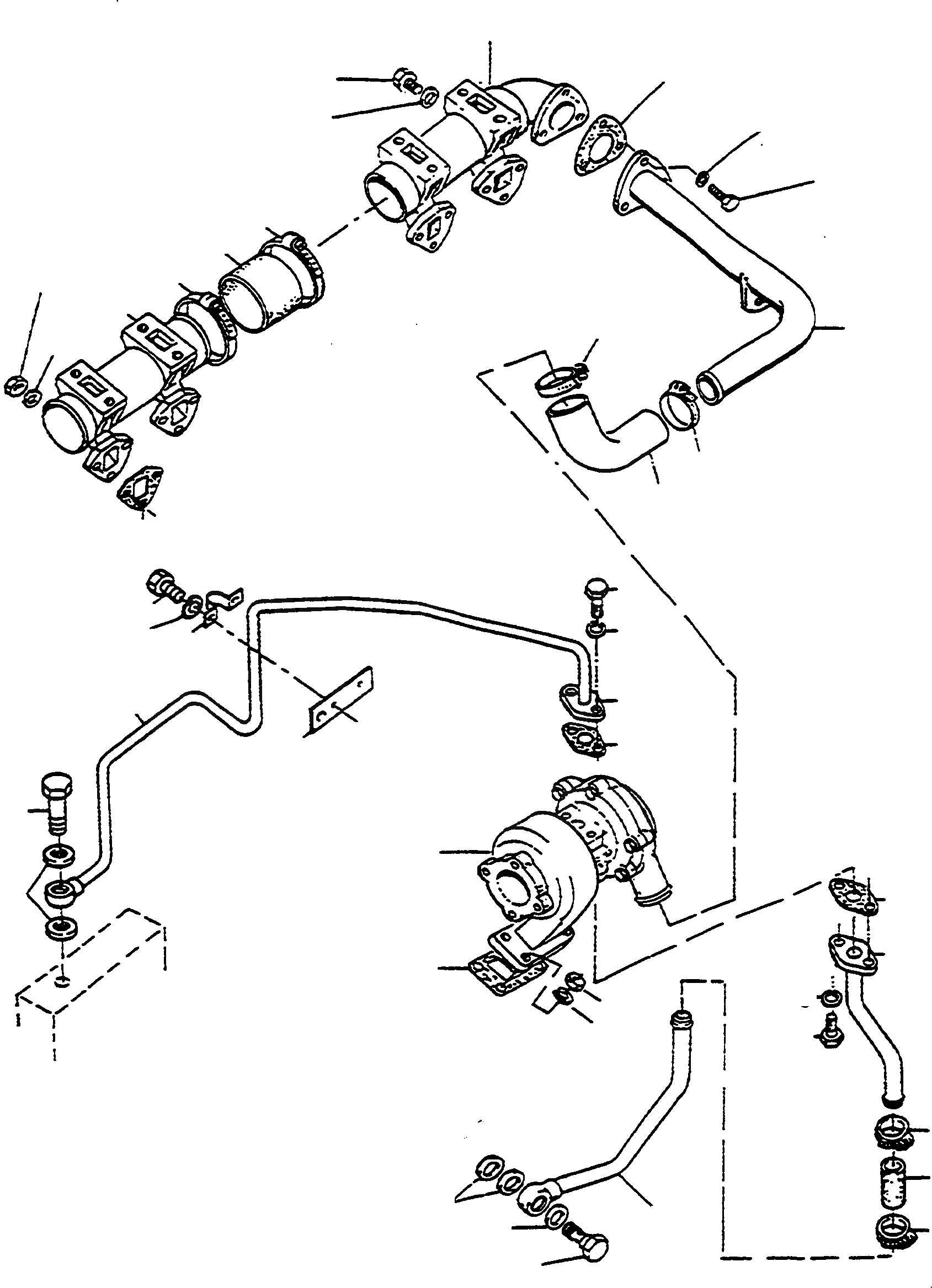 Схема запчастей Komatsu D570E - INTAKE КОЛЛЕКТОР, ТУРБОНАГНЕТАТЕЛЬ ДВИГАТЕЛЬ, АКСЕССУАРЫ И ЭЛЕКТРИЧ. СИСТЕМА