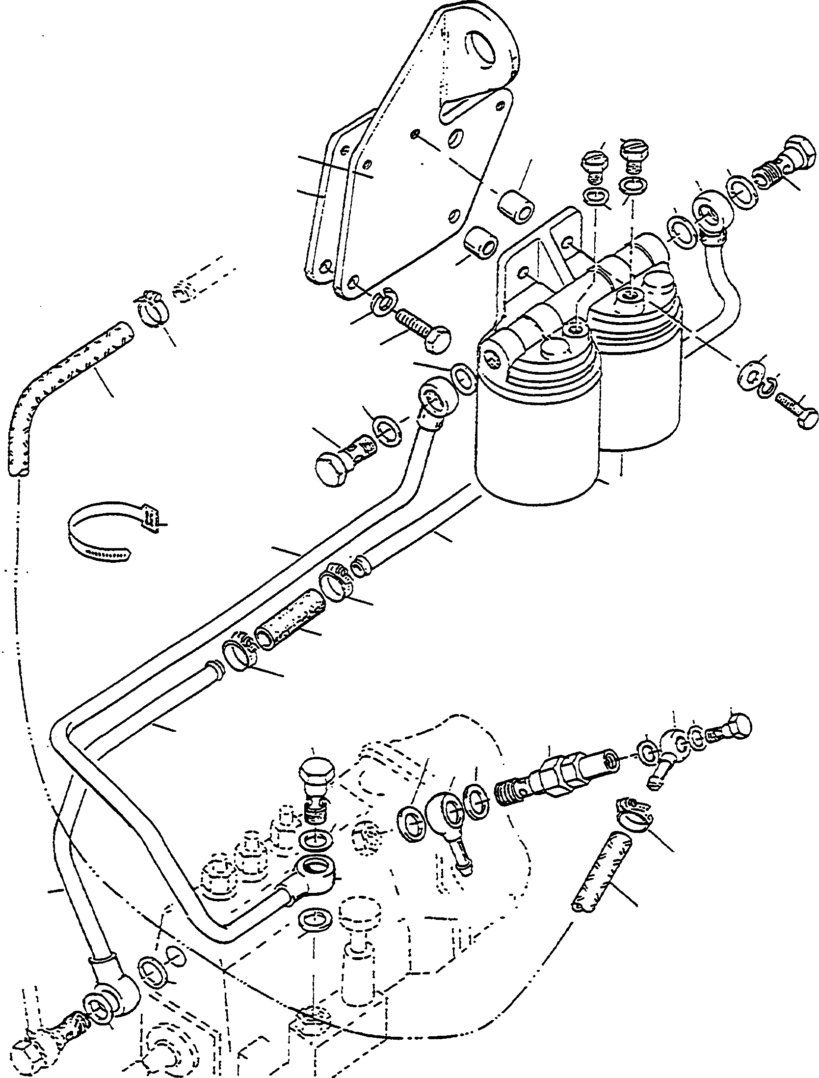 Схема запчастей Komatsu D570E - ТОПЛИВН. СИСТЕМА, FINE ФИЛЬТР. ДВИГАТЕЛЬ, АКСЕССУАРЫ И ЭЛЕКТРИЧ. СИСТЕМА