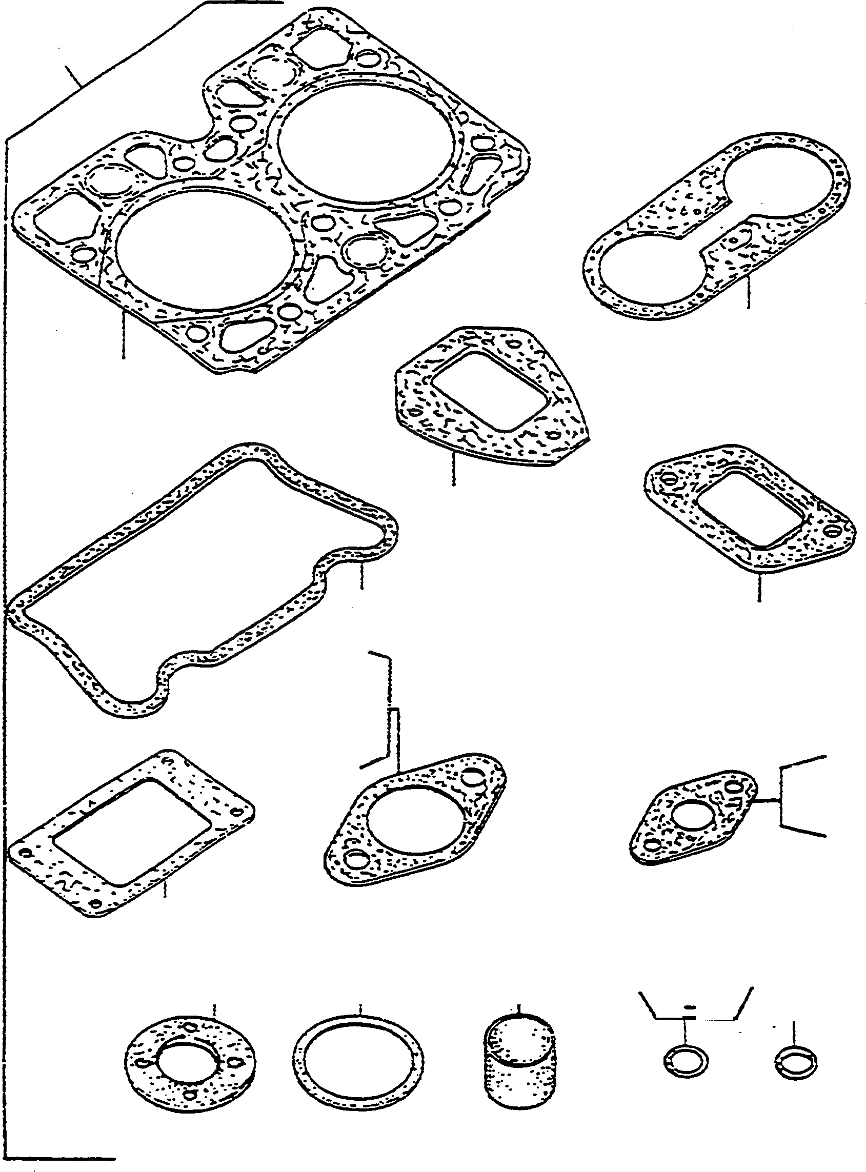 Схема запчастей Komatsu D570E - КОМПЛЕКТ ПРОКЛАДОК, ГОЛОВКА ЦИЛИНДРОВ ДВИГАТЕЛЬ, АКСЕССУАРЫ И ЭЛЕКТРИЧ. СИСТЕМА