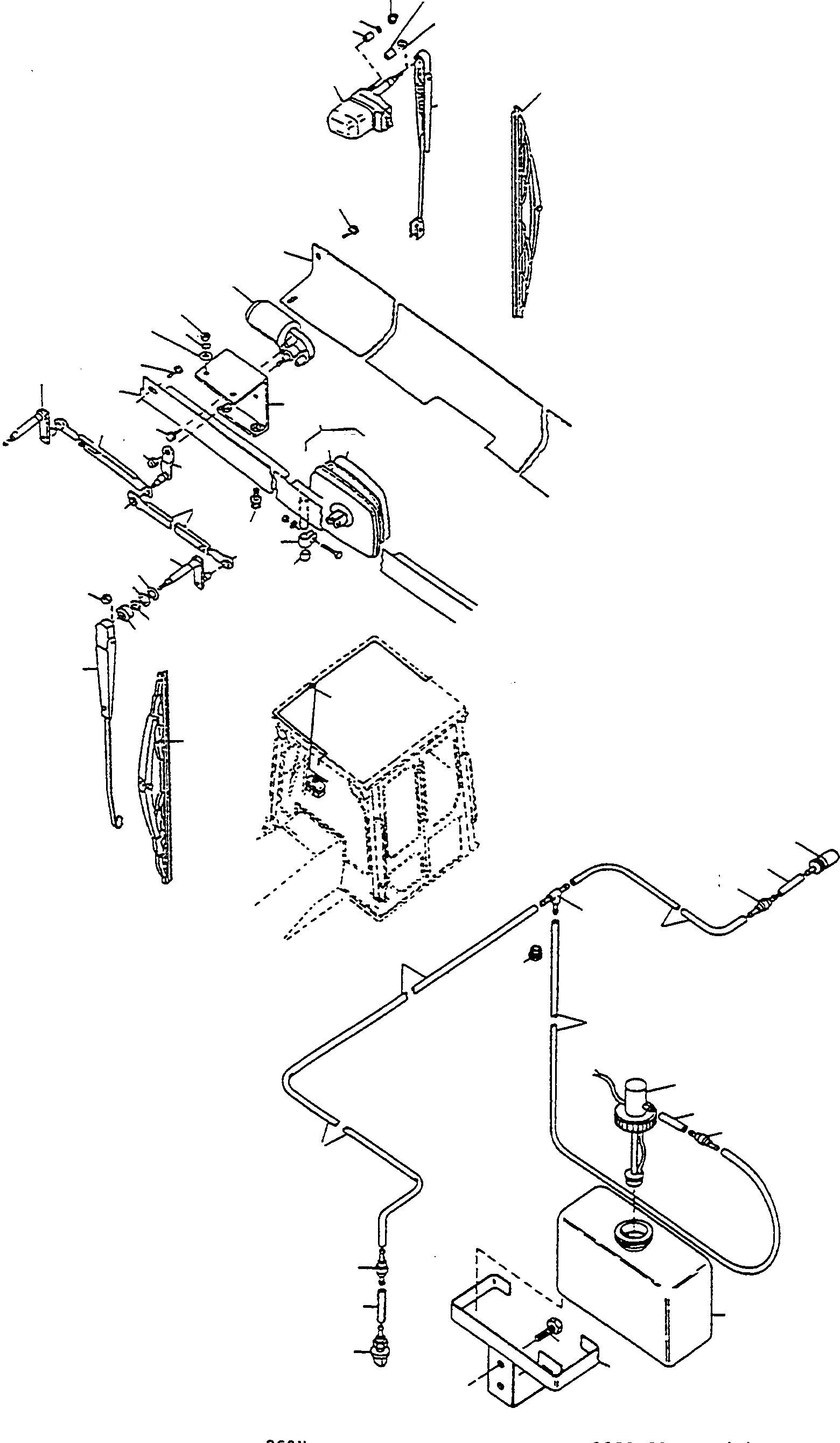 Схема запчастей Komatsu D570E - WINDЗАЩИТН.-ДВОРНИКИ-СИСТЕМА ДВИГАТЕЛЬ, АКСЕССУАРЫ И ЭЛЕКТРИЧ. СИСТЕМА