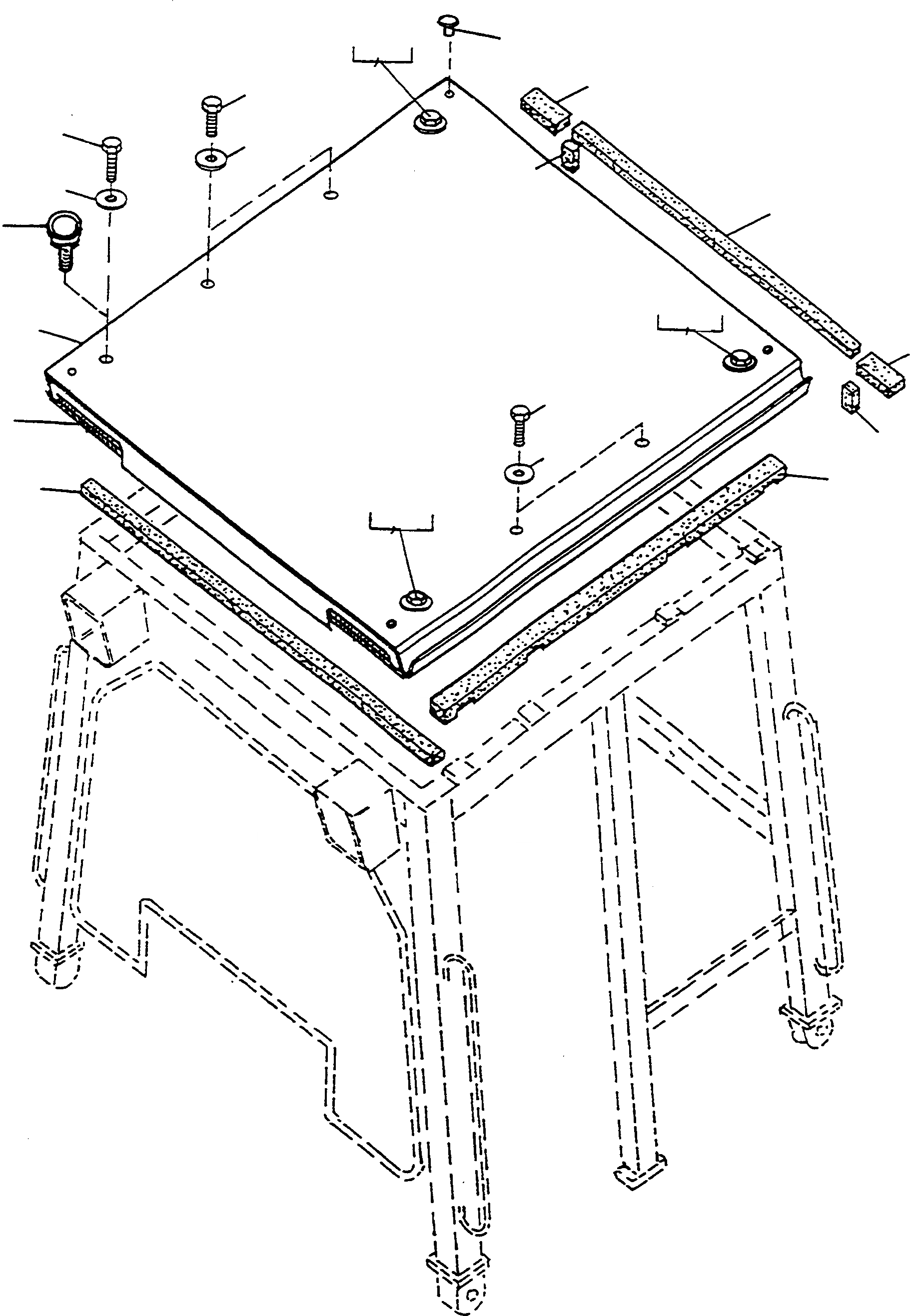 Схема запчастей Komatsu D570E - БЕЗОПАСН. КАБИНА, КРЫША ШАССИ И SUPERSTRUCTURE