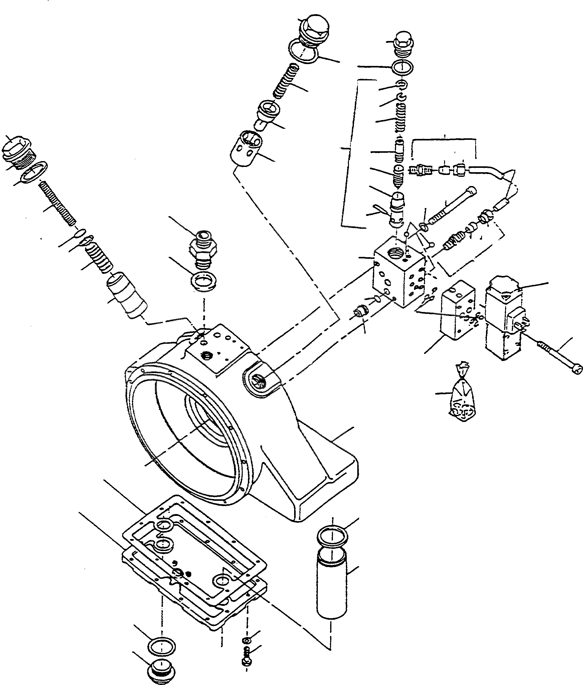 Схема запчастей Komatsu D570E - CONVERTER ТРАНСМИССИЯ ТРАНСМИССИЯ И ЗАДН. МОСТ