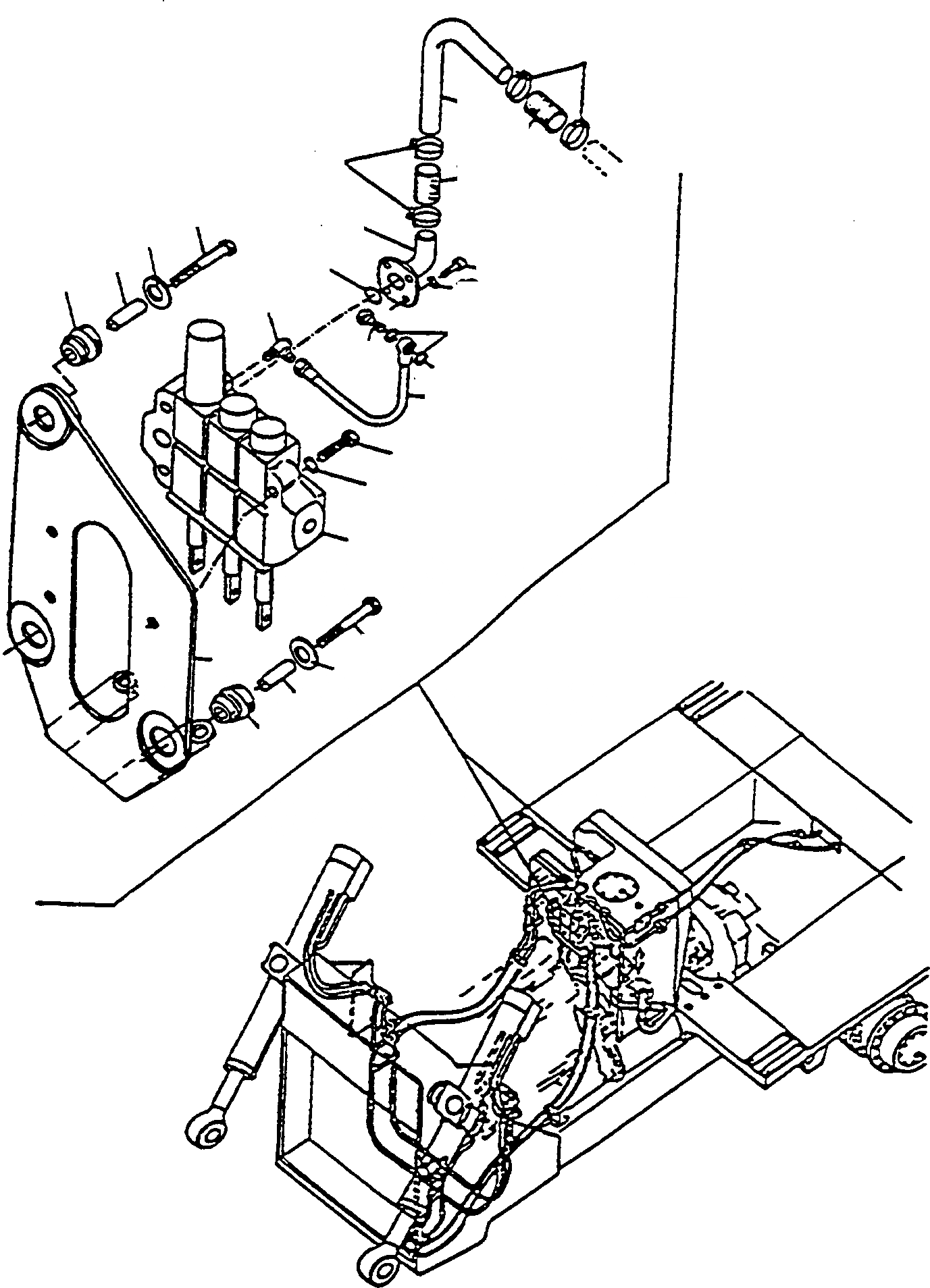 Схема запчастей Komatsu D570E - УПРАВЛЯЮЩ. КЛАПАН ГИДРАВЛИКА