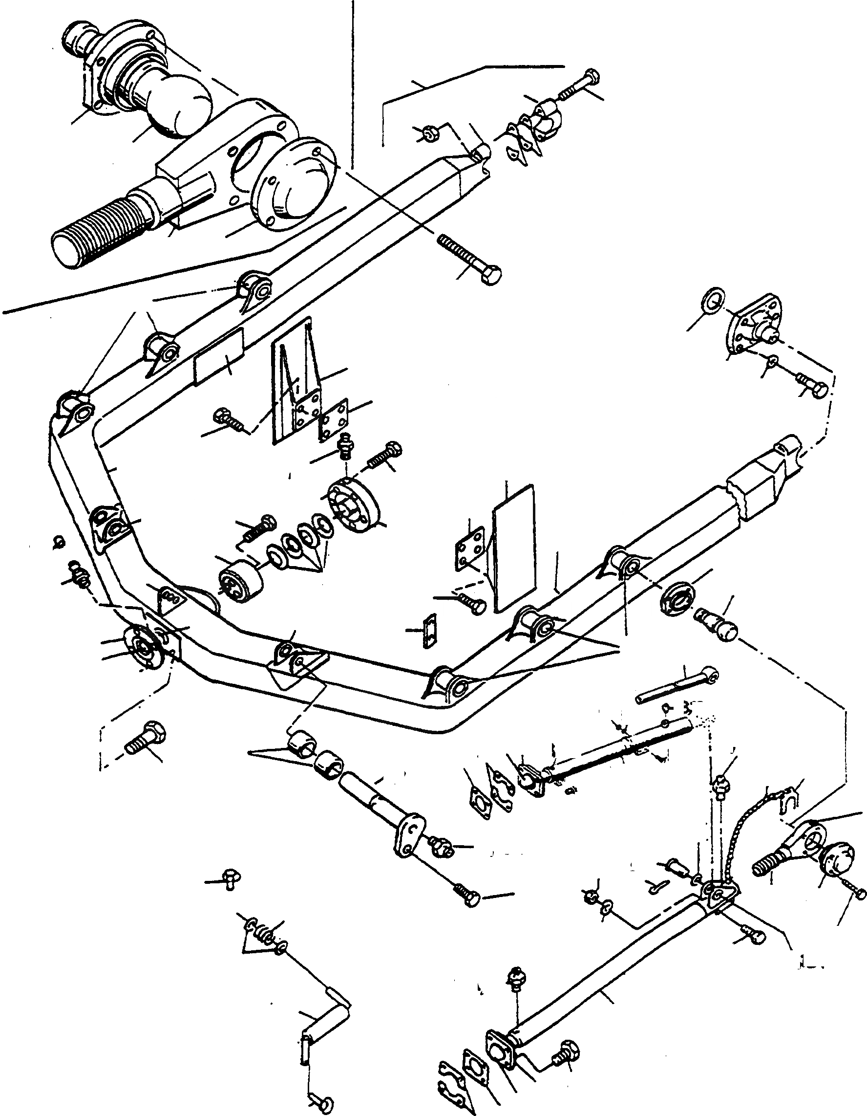 Схема запчастей Komatsu D570E - THRUST РАМА ГИДРАВЛИКА