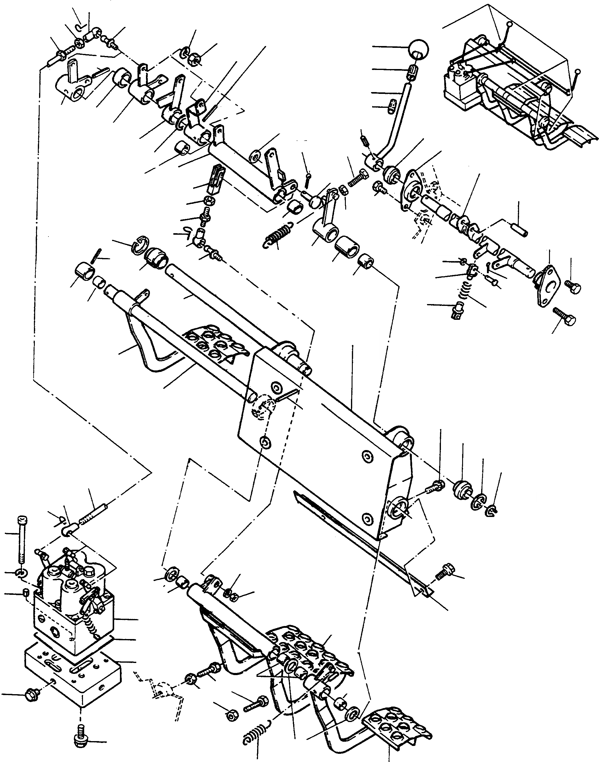 Схема запчастей Komatsu D570E - РУЛЕВ. УПРАВЛЕНИЕ И УПРАВЛ-Е ТОРМОЗОМ СИСТЕМАУПРАВЛЕНИЯ ПОВОРОТОМ, ПЕРЕДНИЙ МОСТ, ТОРМОЗ. СИСТЕМА